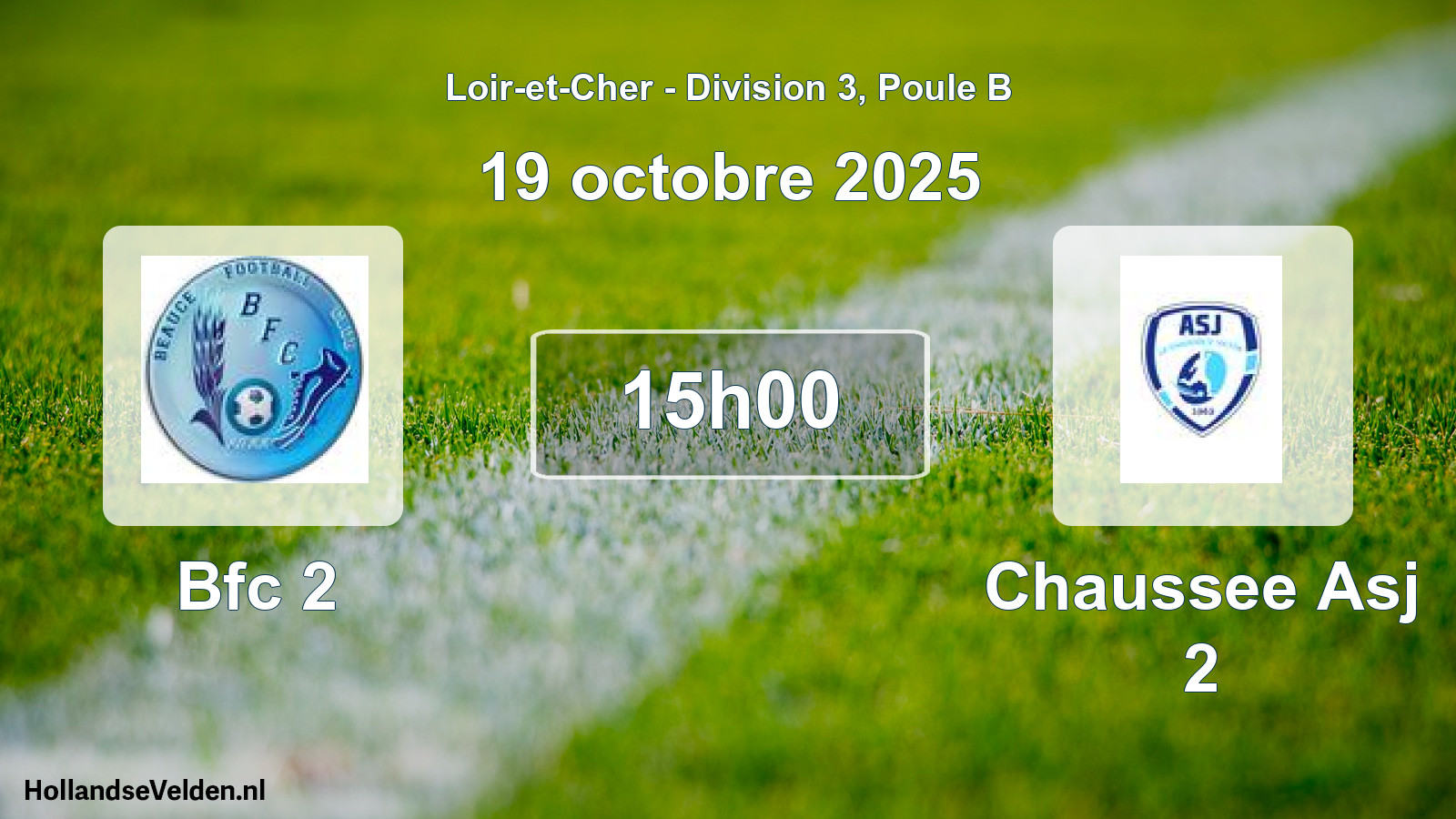 Geplande wedstrijd: Bfc 2 - Chaussee Asj 2 (19 octobre 2025)