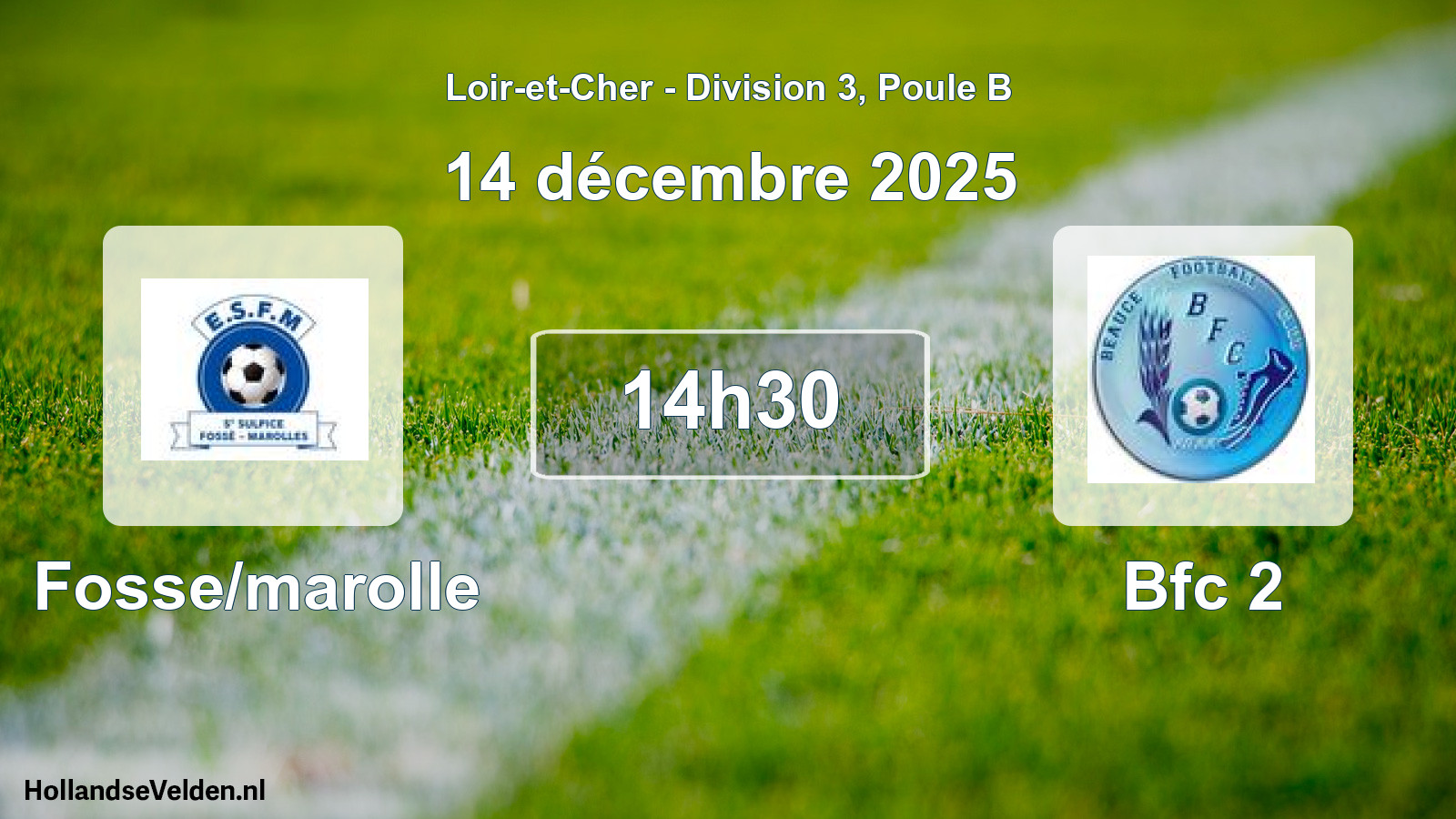 Scheduled Match: Fosse/marolle - Bfc 2 (14 December 2025)