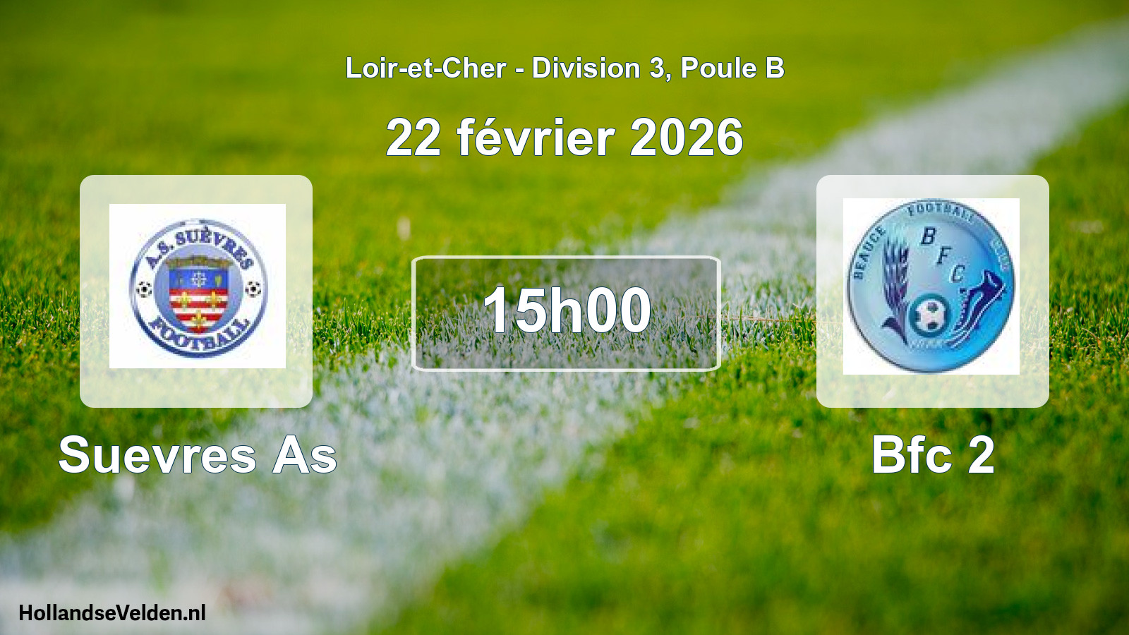 Scheduled Match: Suevres As - Bfc 2 (22 February 2026)