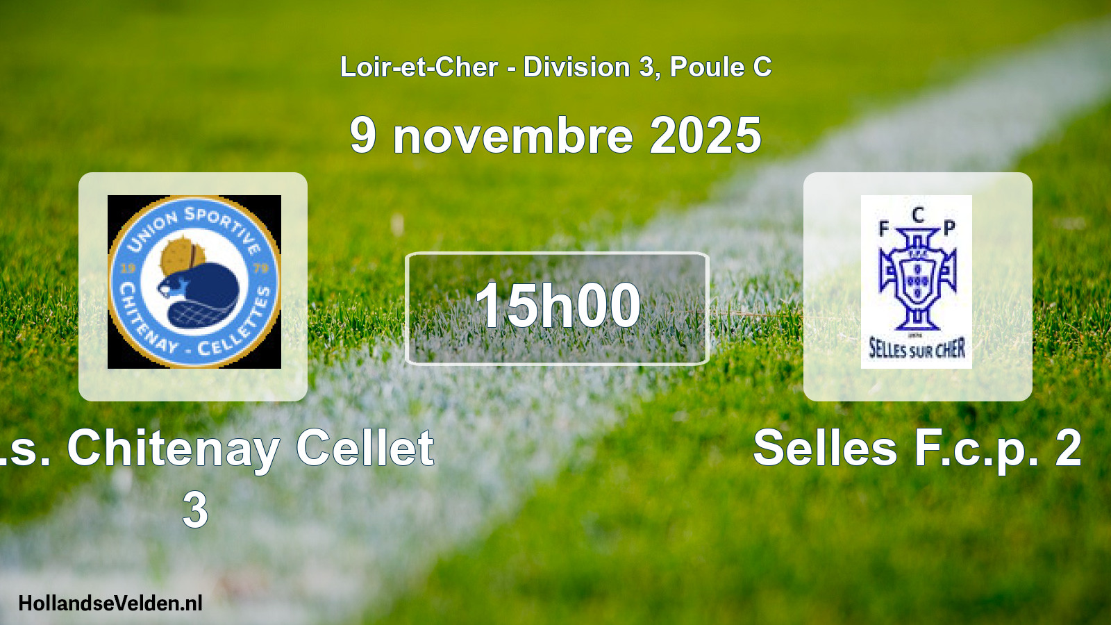 Scheduled Match: U.s. Chitenay Cellet 3 - Selles F.c.p. 2 (9 November 2025)