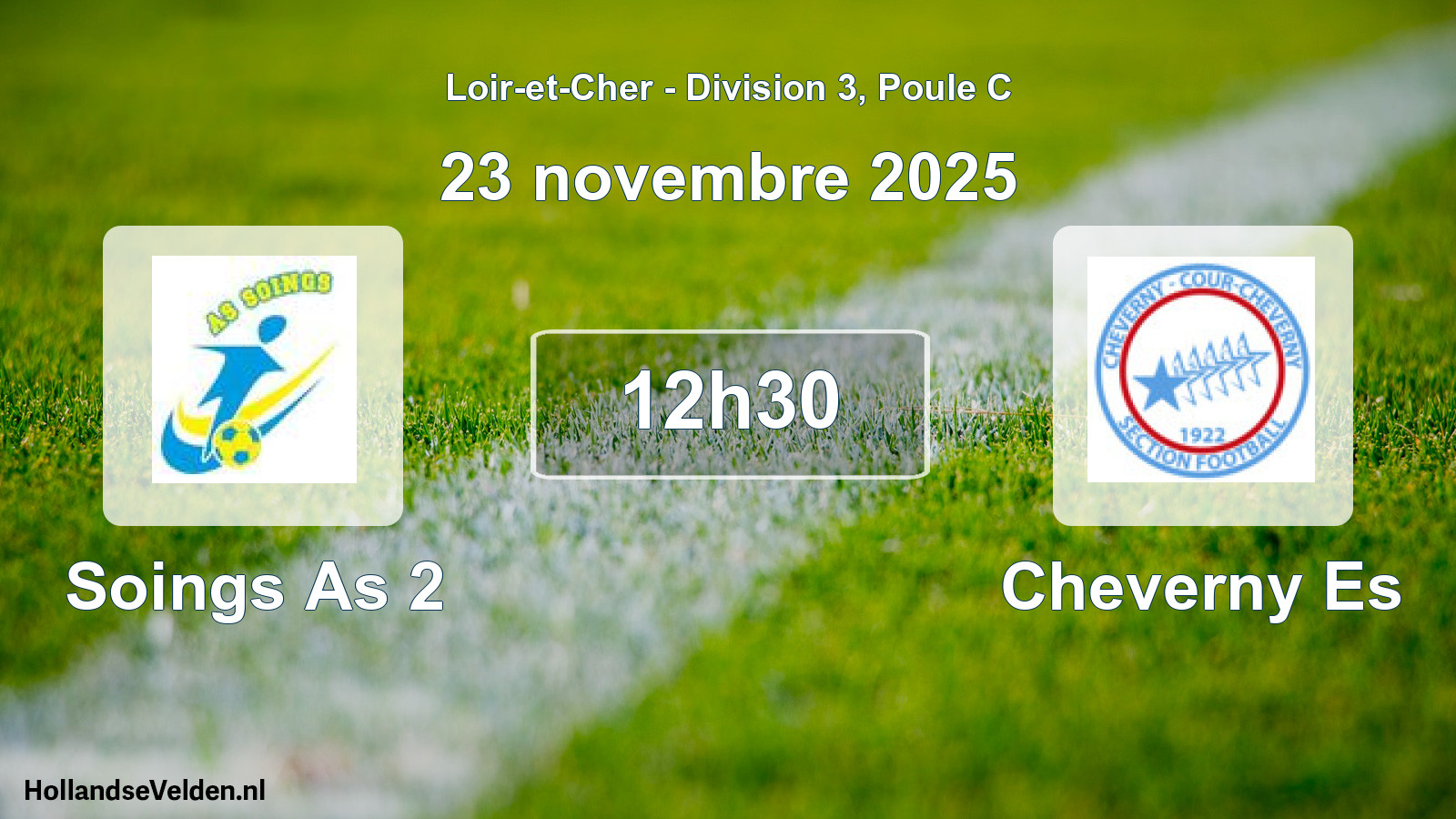 Geplande wedstrijd: Soings As 2 - Cheverny Es (23 novembre 2025)