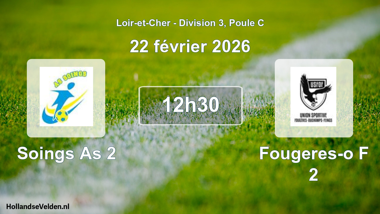 Geplande wedstrijd: Soings As 2 - Fougeres-o F 2 (22 février 2026)
