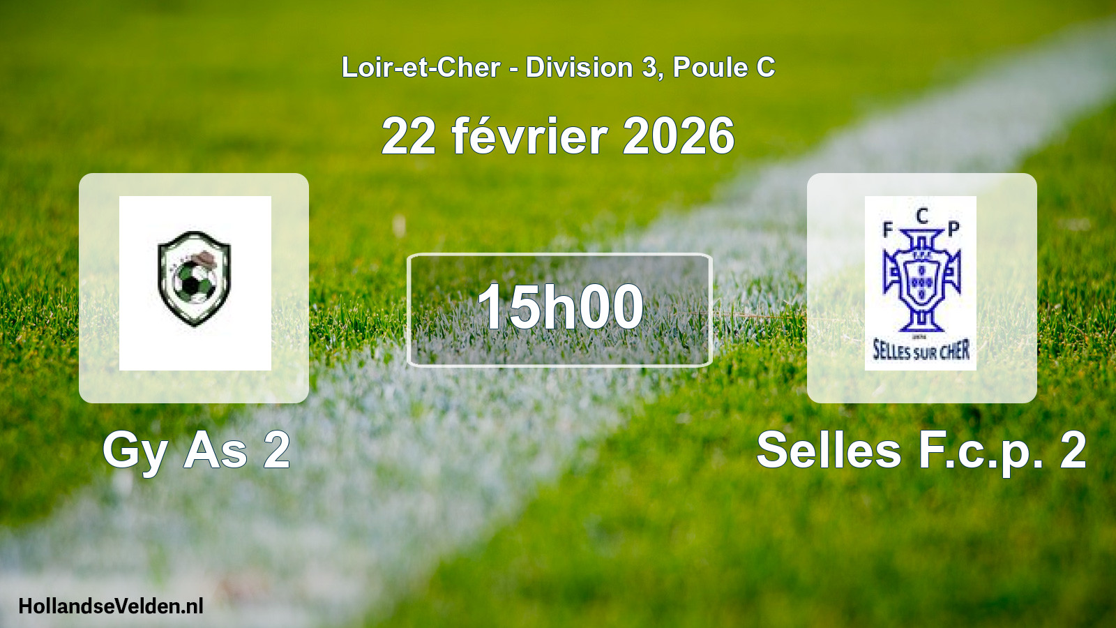 Scheduled Match: Gy As 2 - Selles F.c.p. 2 (22 February 2026)