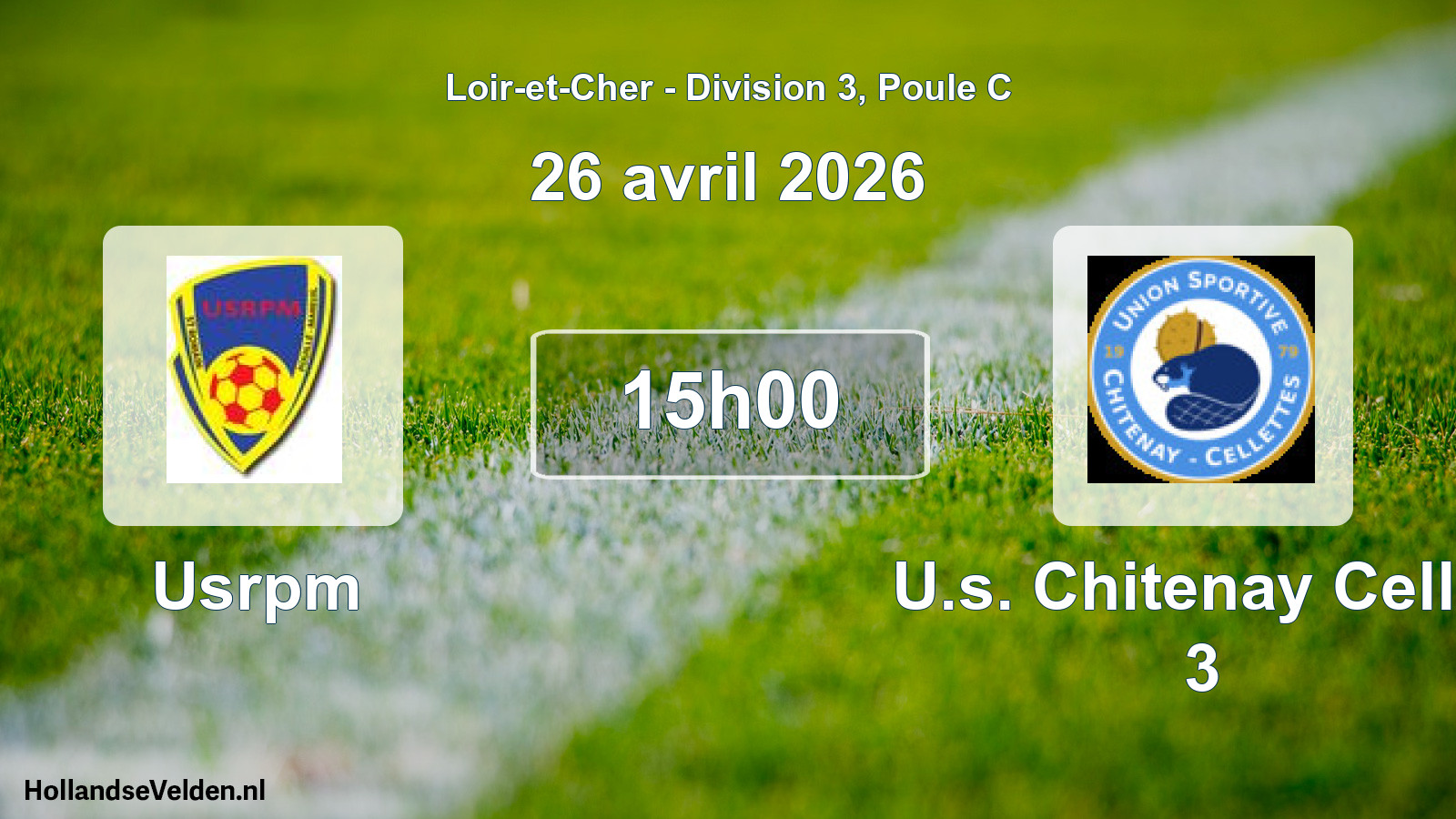 Scheduled Match: Usrpm - U.s. Chitenay Cellet 3 (26 April 2026)