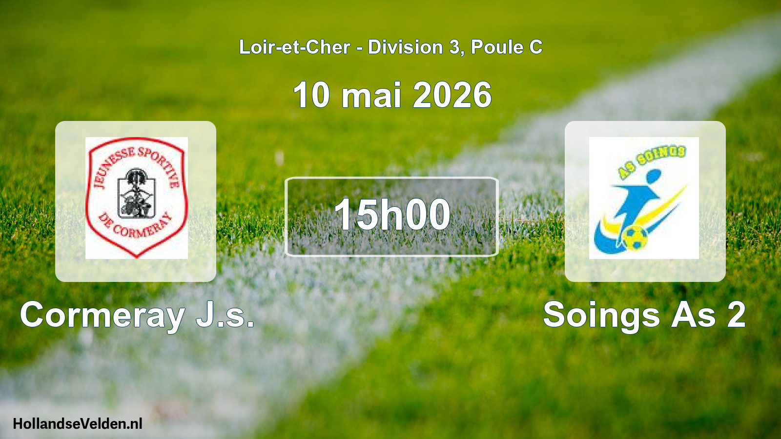 Scheduled Match: Cormeray J.s. - Soings As 2 (10 May 2026)