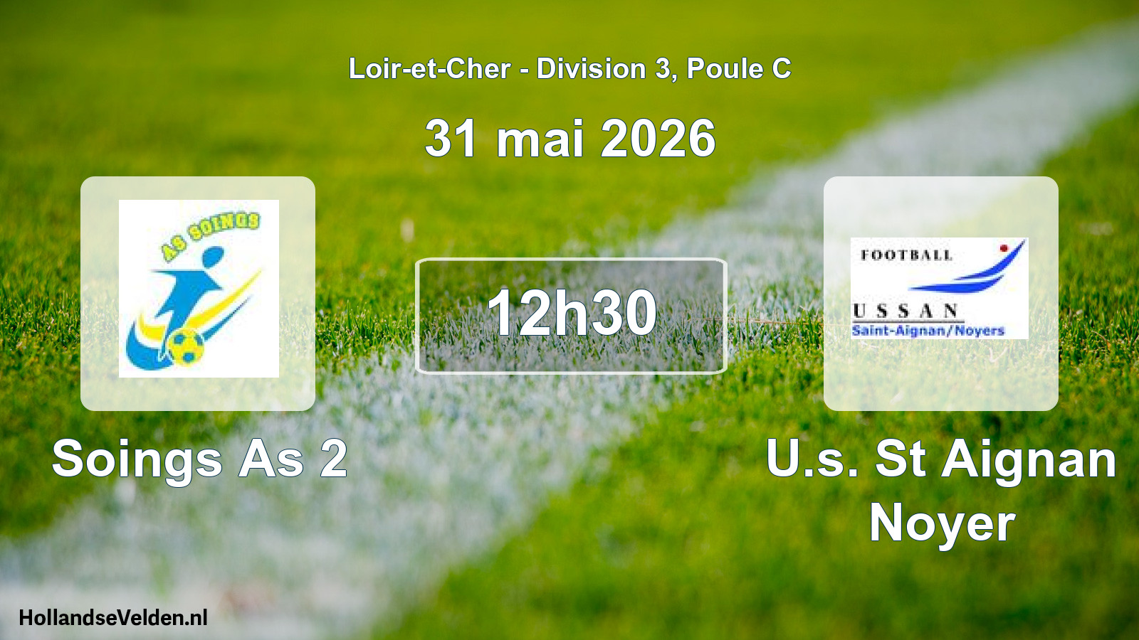 Geplande wedstrijd: Soings As 2 - U.s. St Aignan Noyer (31 mei 2026)