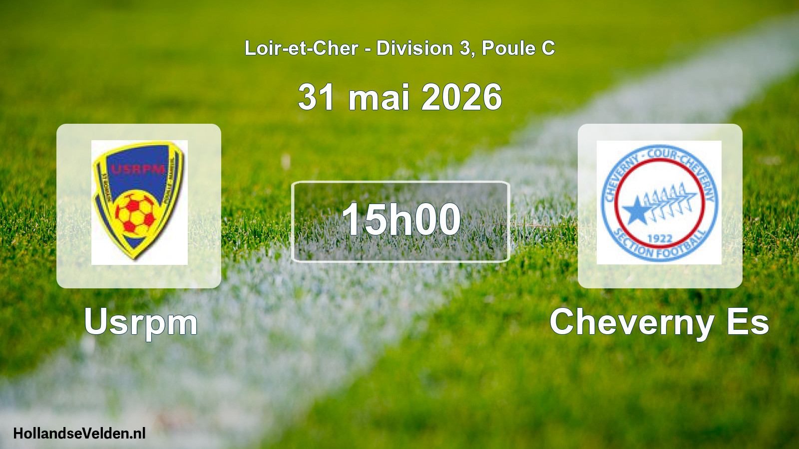 Geplande wedstrijd: Usrpm - Cheverny Es (31 mai 2026)