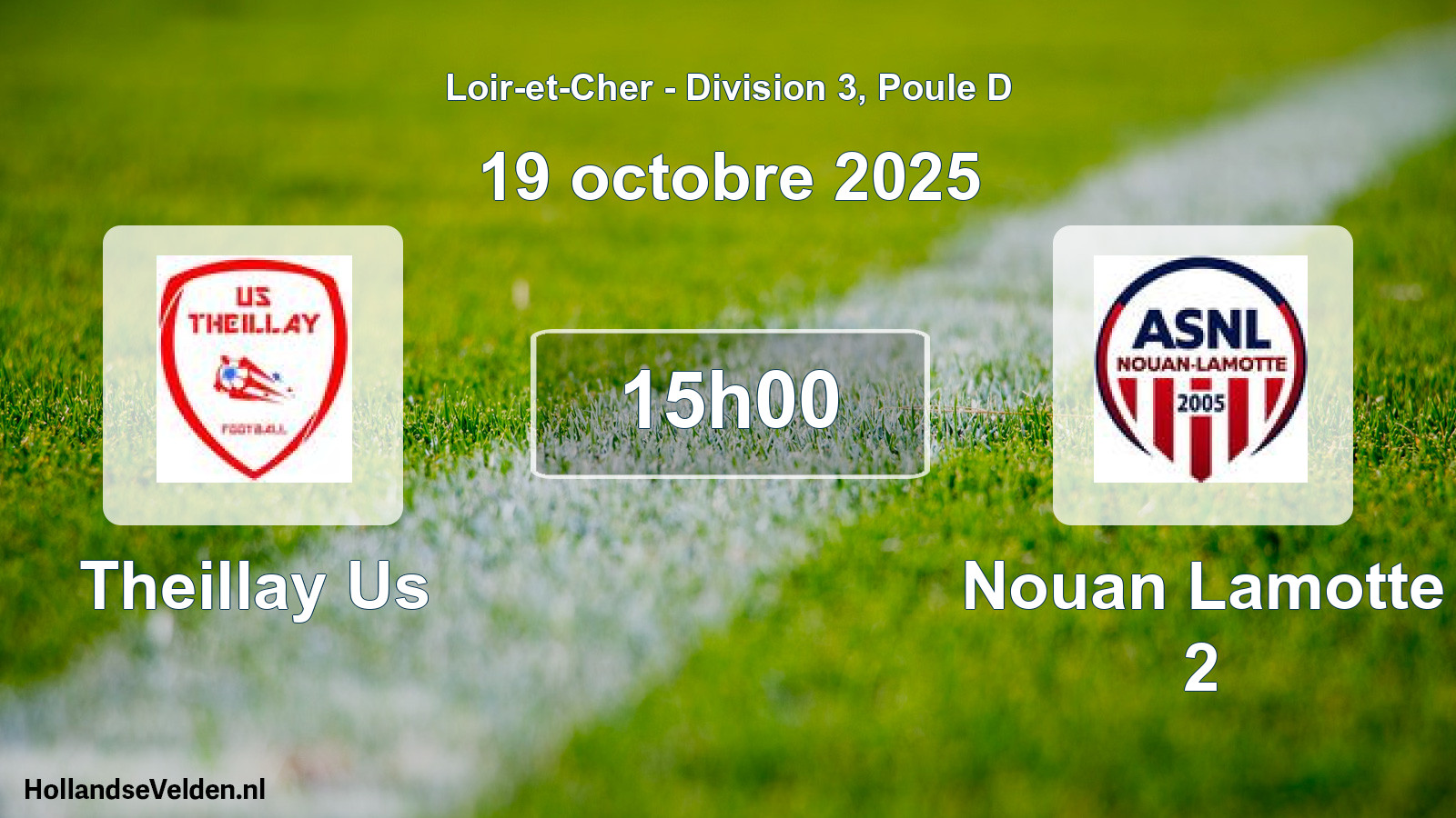 Geplande wedstrijd: Theillay Us - Nouan Lamotte 2 (19 oktober 2025)