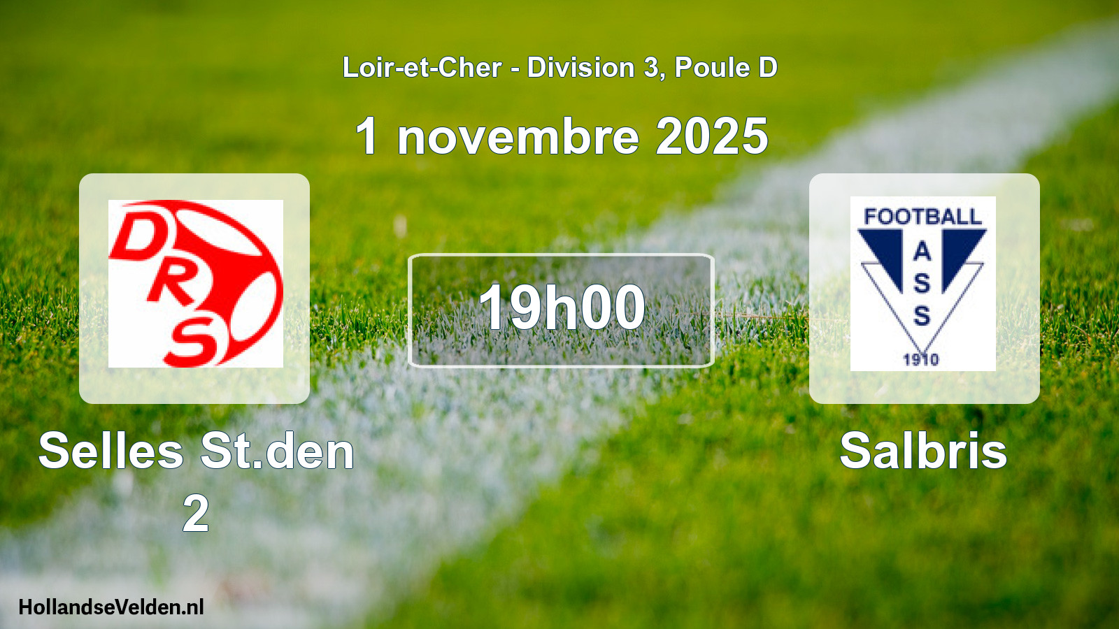 Geplande wedstrijd: Selles St.den 2 - Salbris (1 november 2025)