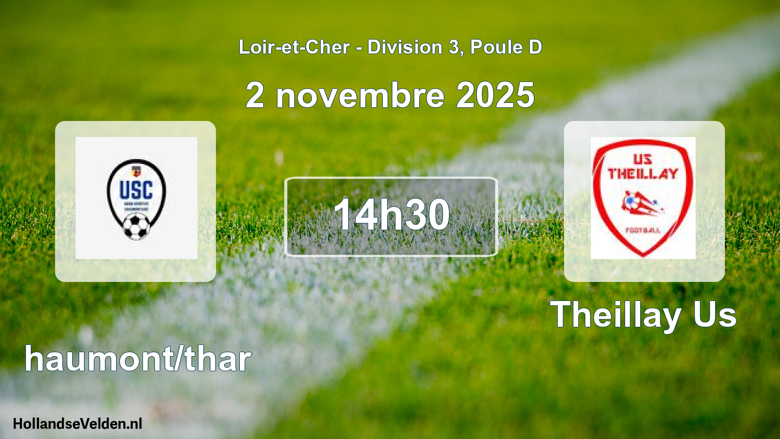 Geplande wedstrijd: Chaumont/thar - Theillay Us (2 novembre 2025)