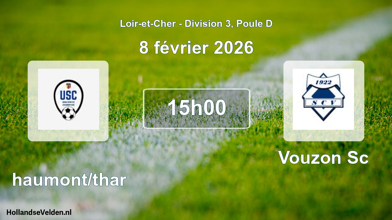 Geplande wedstrijd: Chaumont/thar - Vouzon Sc (8 février 2026)