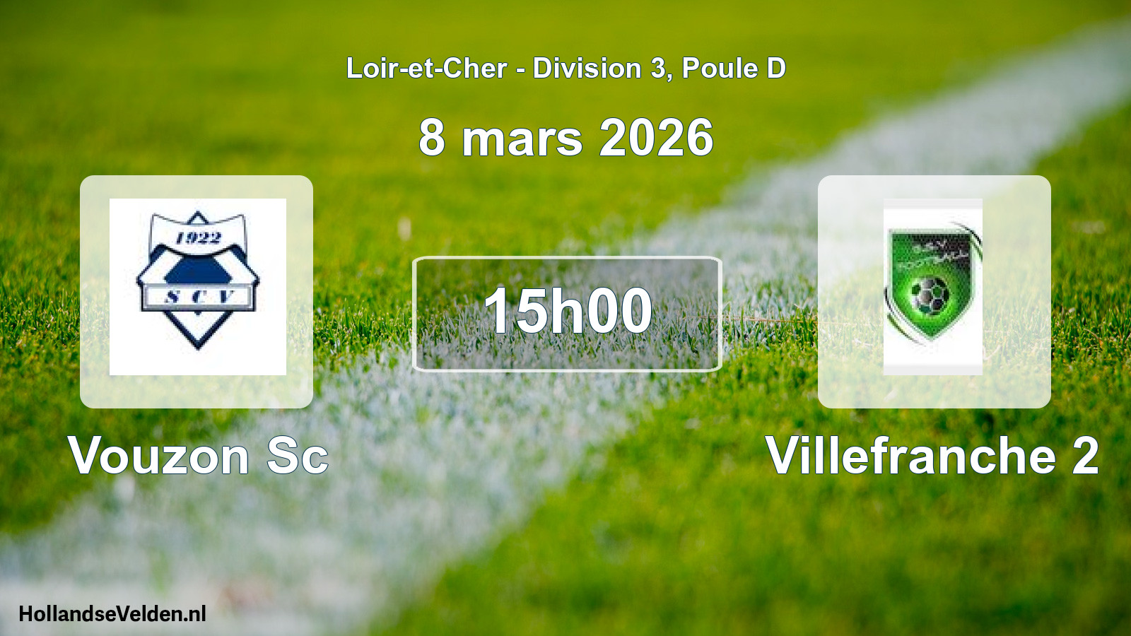Scheduled Match: Vouzon Sc - Villefranche 2 (8 March 2026)
