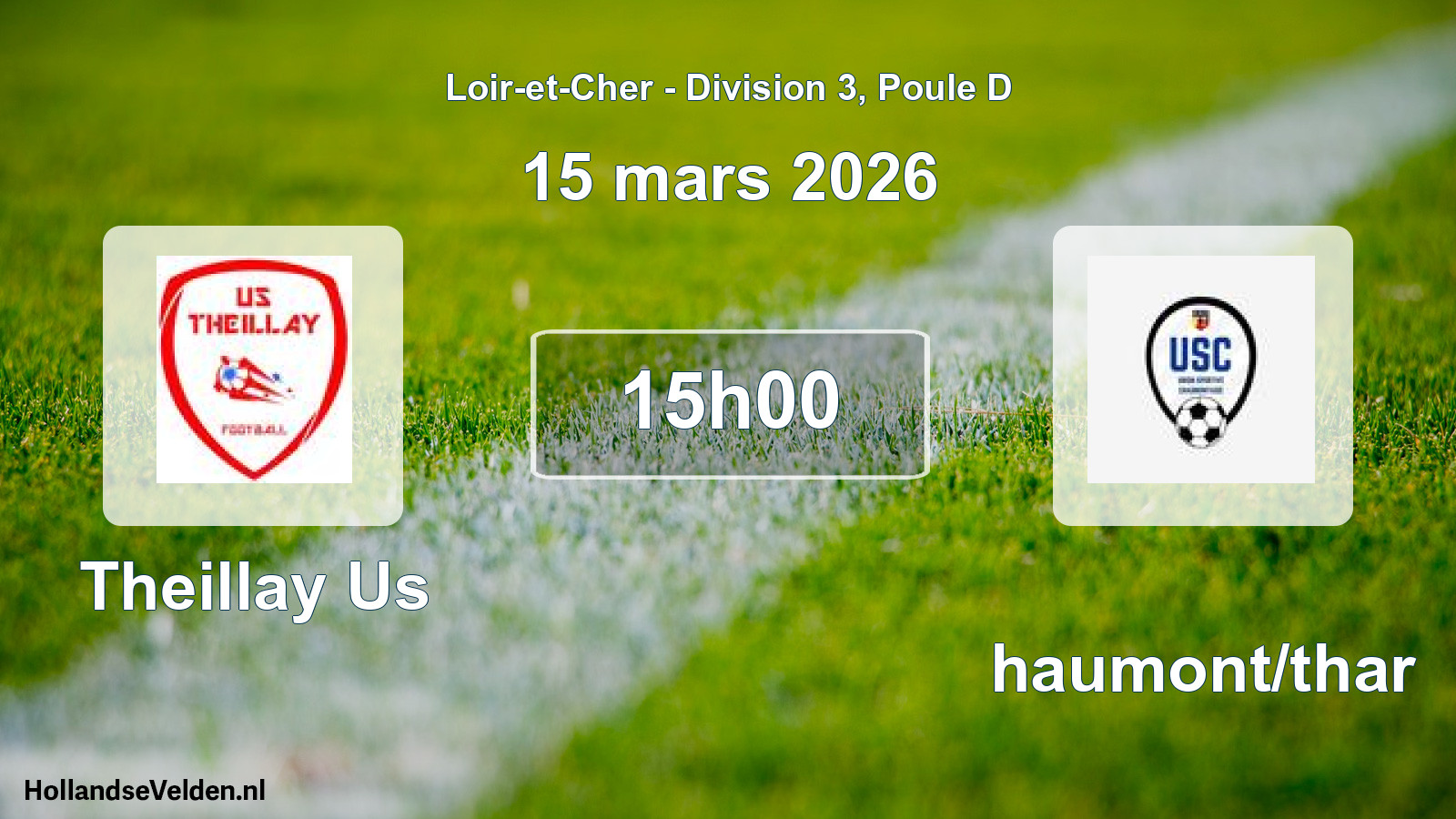 Geplande wedstrijd: Theillay Us - Chaumont/thar (15 mars 2026)