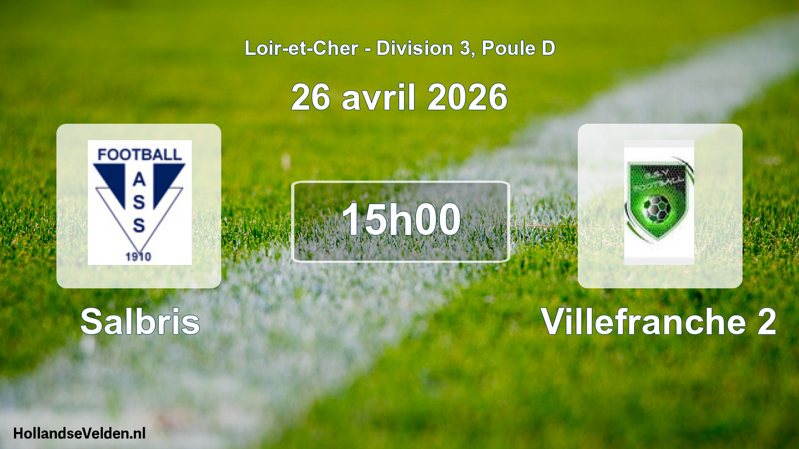 Scheduled Match: Salbris - Villefranche 2 (26 April 2026)