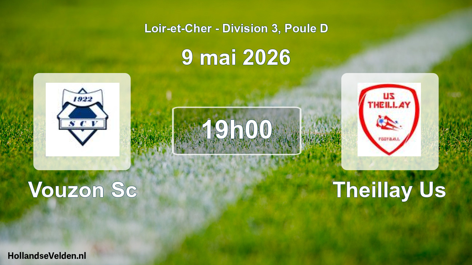 Geplande wedstrijd: Vouzon Sc - Theillay Us (9 mai 2026)