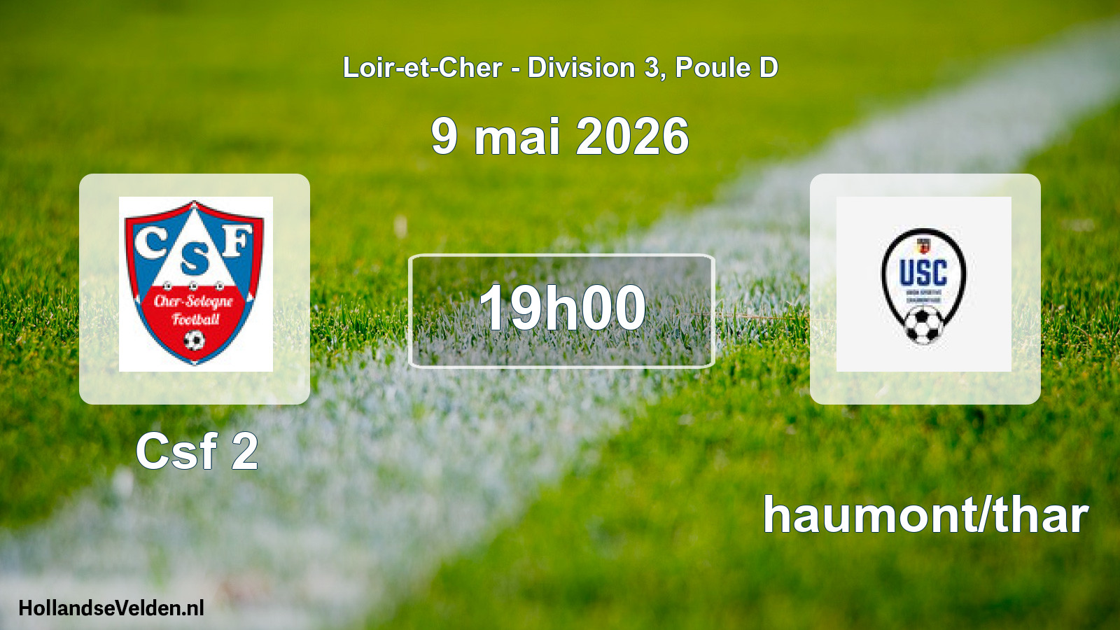 Geplande wedstrijd: Csf 2 - Chaumont/thar (9 mai 2026)