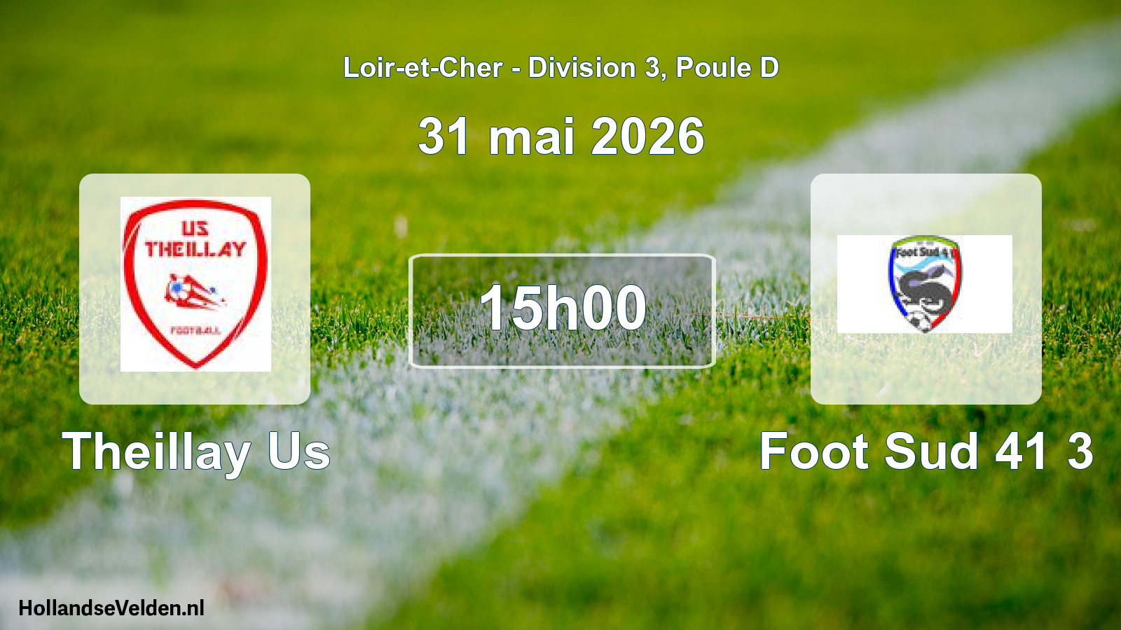 Geplande wedstrijd: Theillay Us - Foot Sud 41 3 (31 mei 2026)
