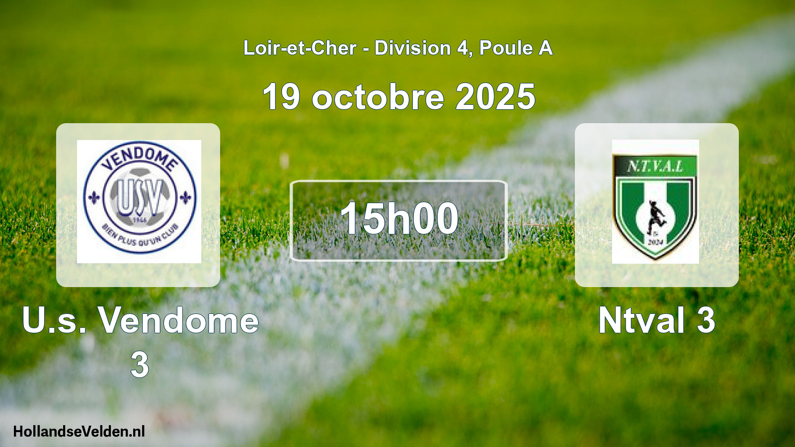 Scheduled Match: U.s. Vendome 3 - Ntval 3 (19 October 2025)