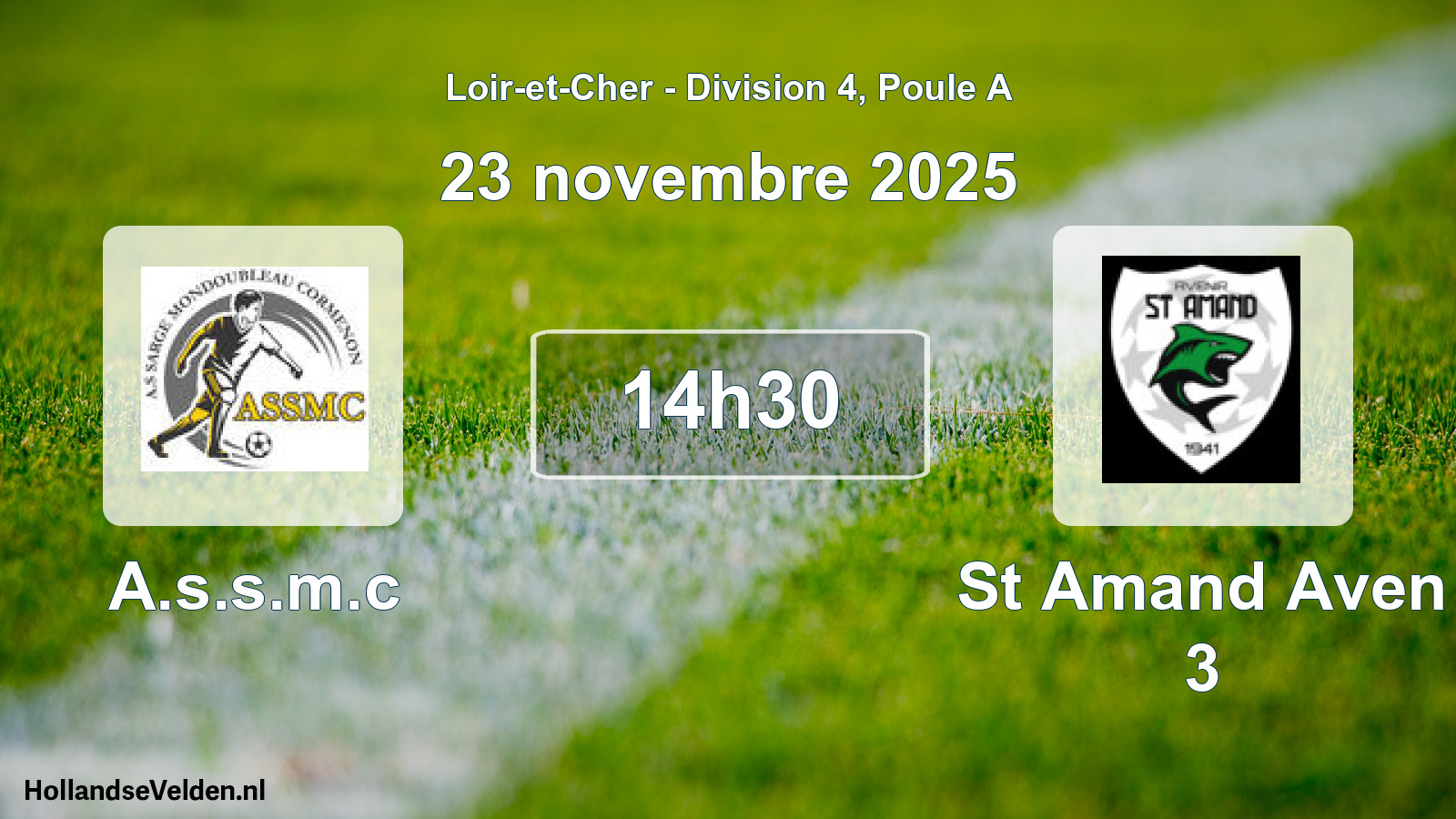Scheduled Match: A.s.s.m.c - St Amand Aven 3 (23 November 2025)