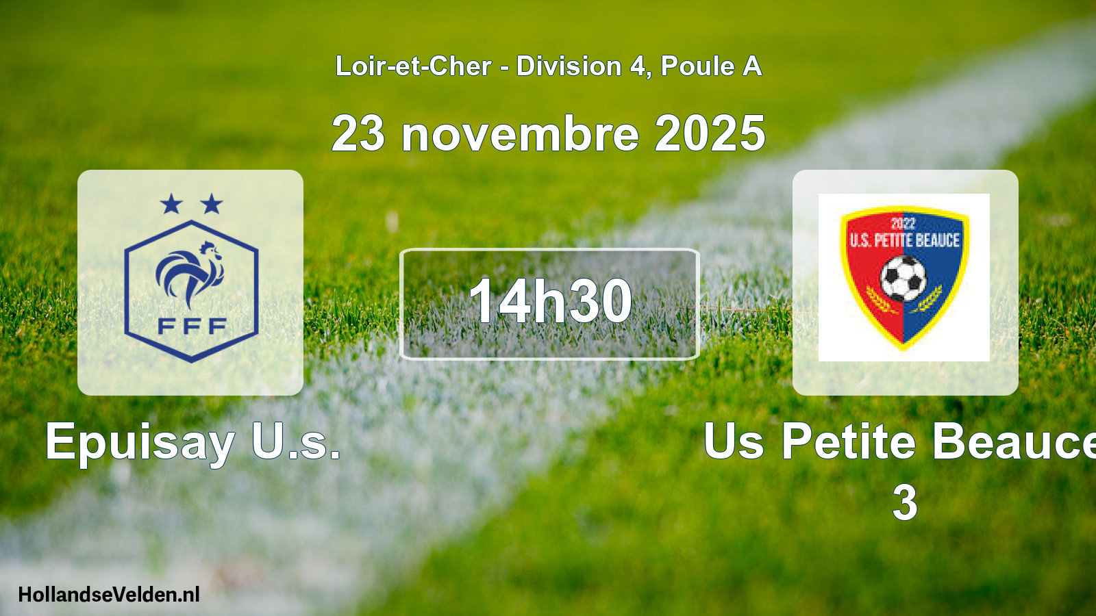 Geplande wedstrijd: Epuisay U.s. - Us Petite Beauce 3 (23 november 2025)