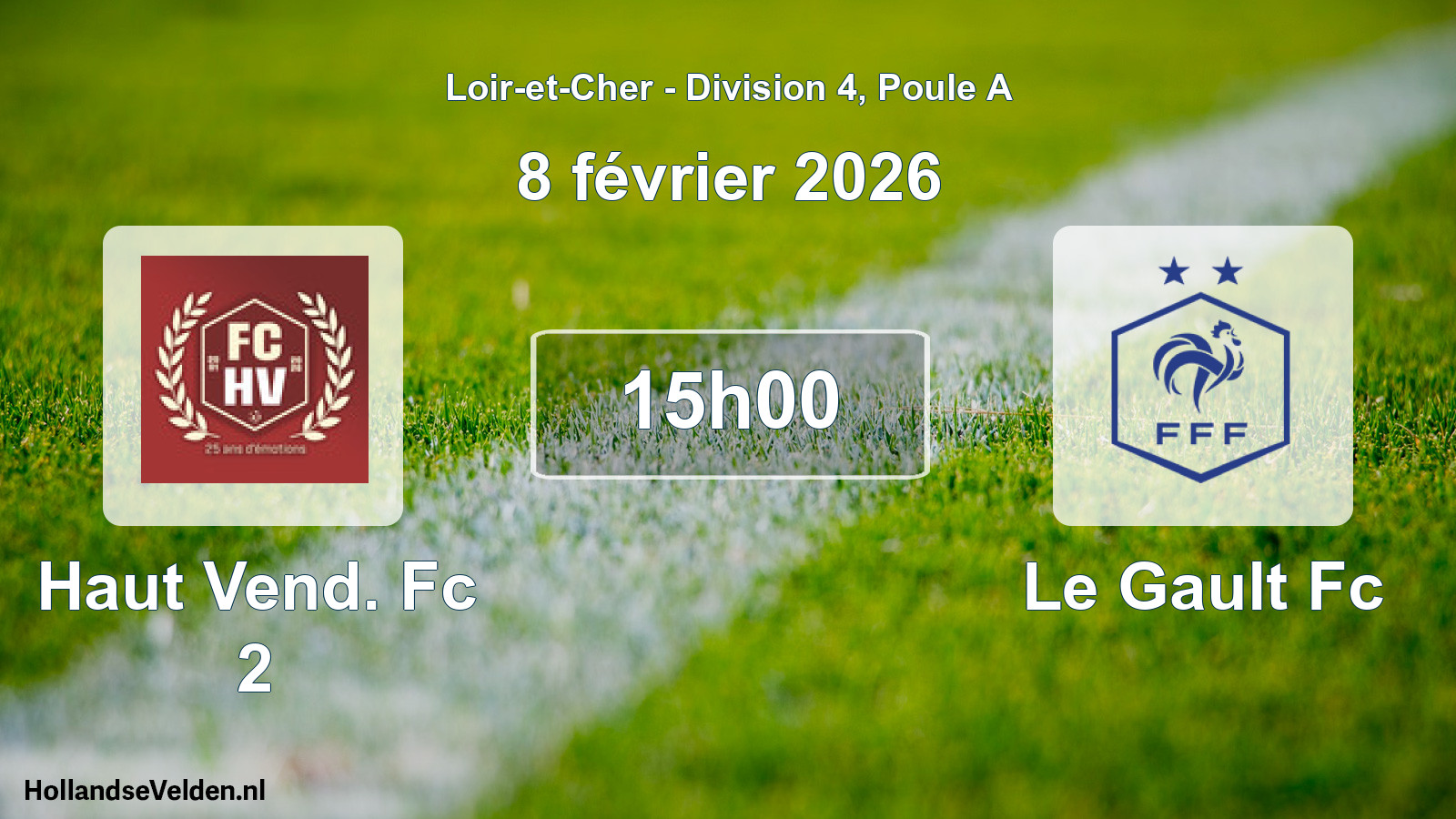 Scheduled Match: Haut Vend. Fc 2 - Le Gault Fc (8 February 2026)