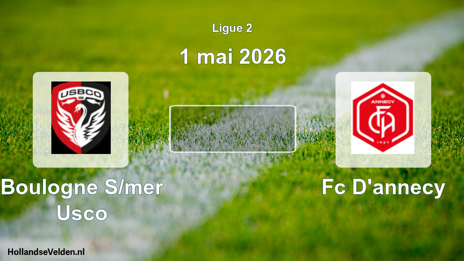 Geplande wedstrijd: Boulogne S/mer Usco - Fc D'annecy (1 mei 2026)