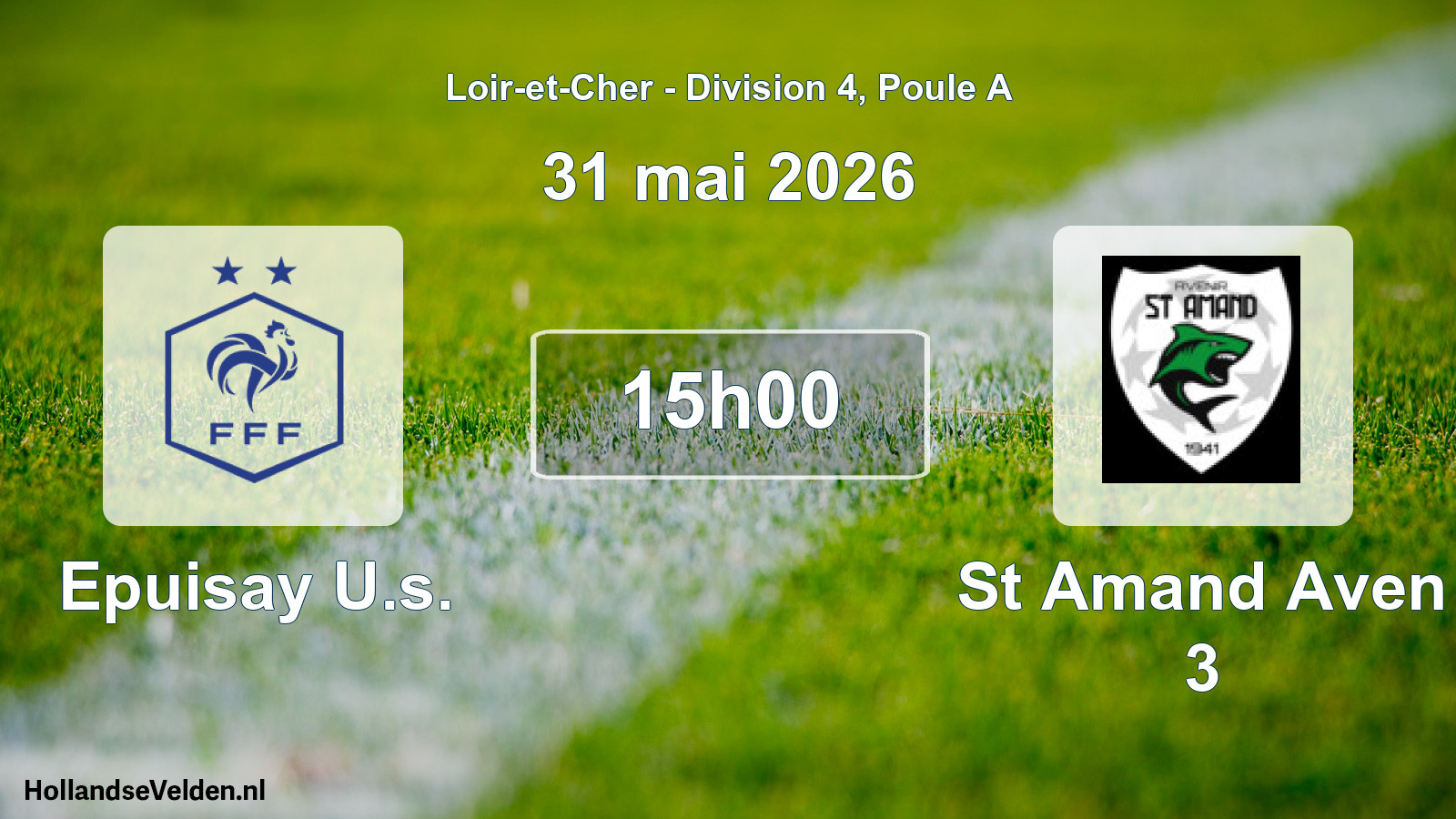Geplande wedstrijd: Epuisay U.s. - St Amand Aven 3 (31 mei 2026)