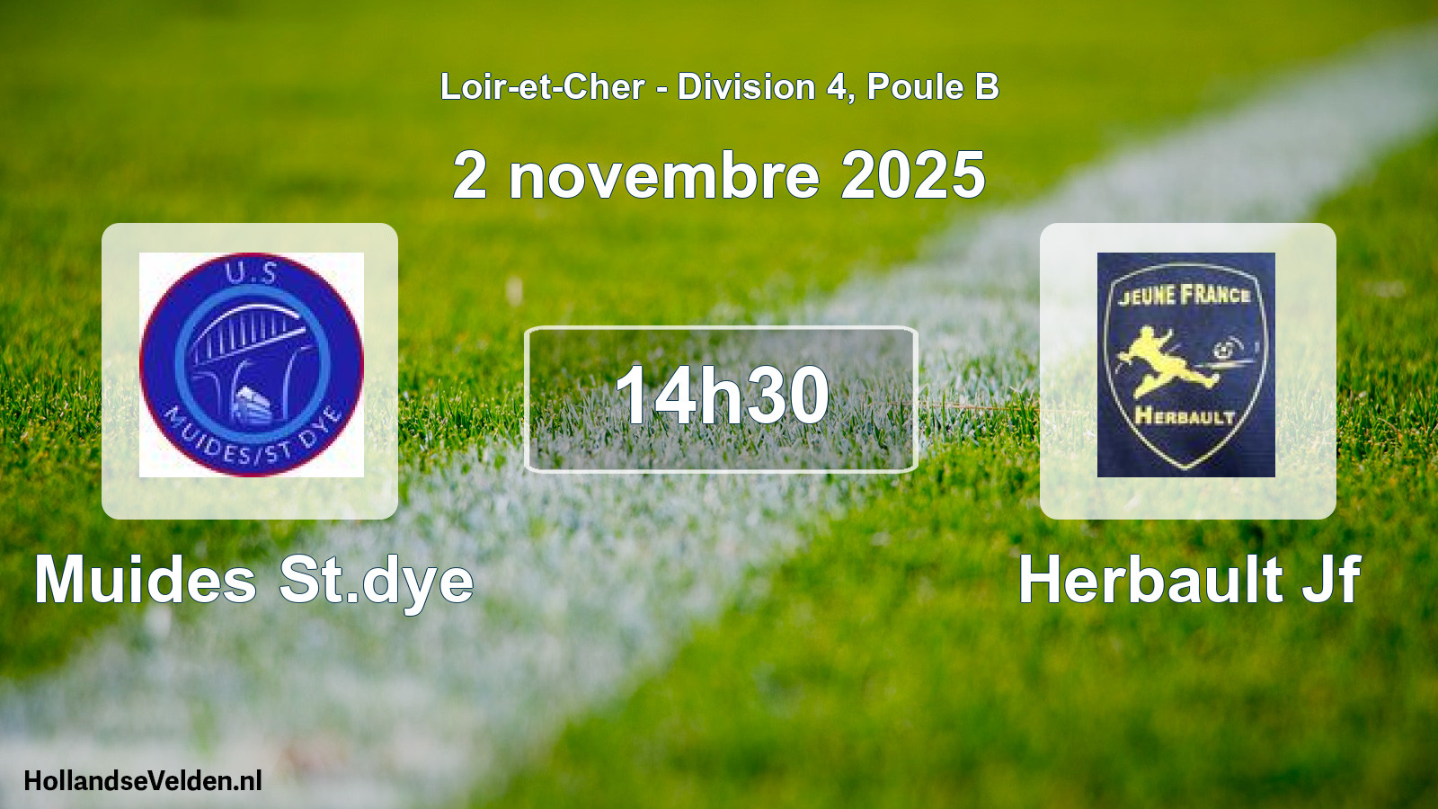 Geplande wedstrijd: Muides St.dye - Herbault Jf (2 novembre 2025)