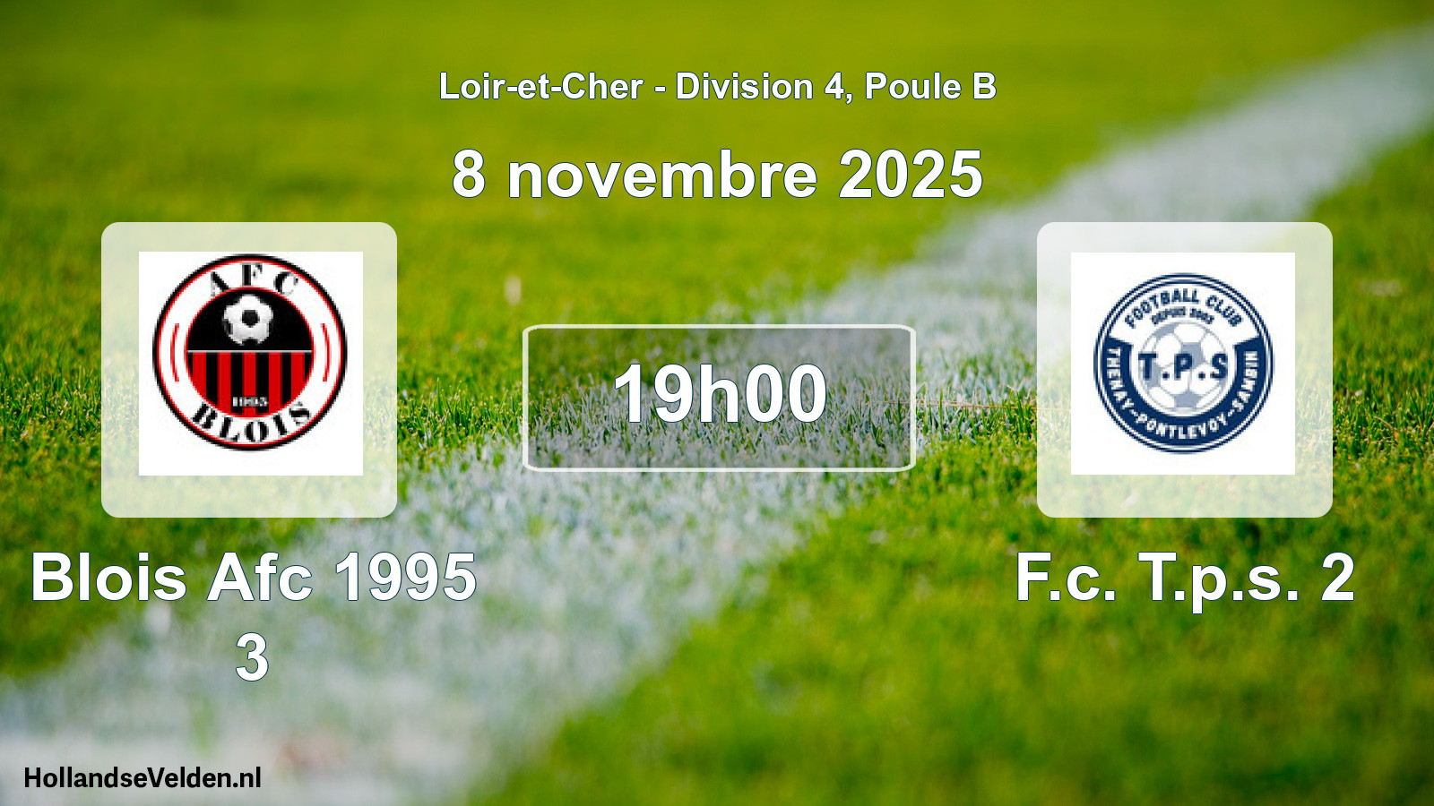 Scheduled Match: Blois Afc 1995 3 - F.c. T.p.s. 2 (8 November 2025)