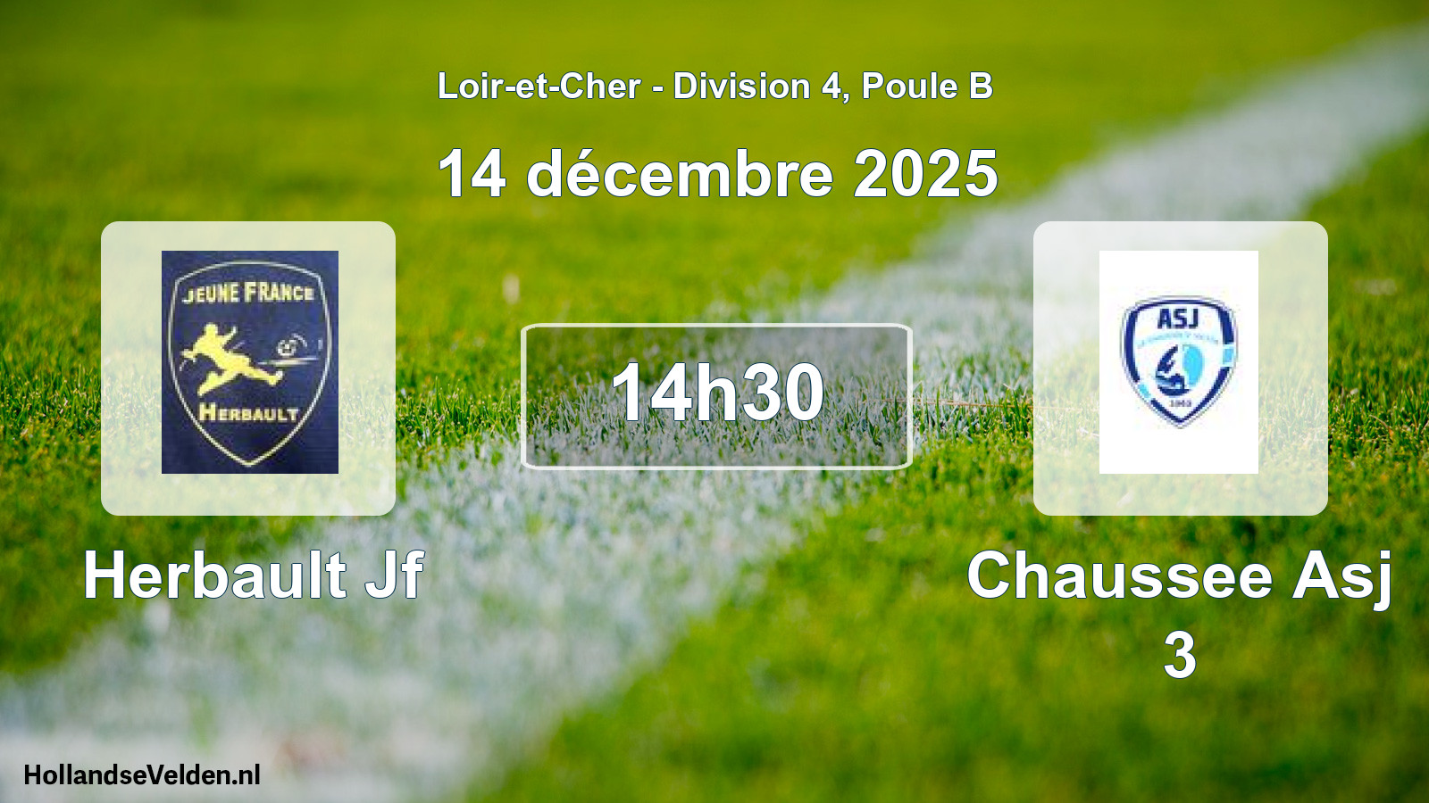 Scheduled Match: Herbault Jf - Chaussee Asj 3 (14 December 2025)