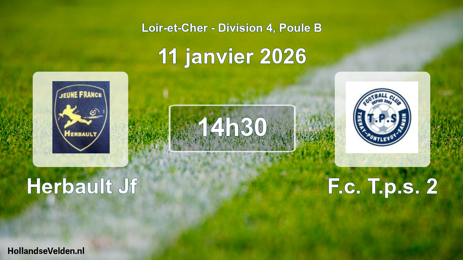 Geplande wedstrijd: Herbault Jf - F.c. T.p.s. 2 (11 janvier 2026)