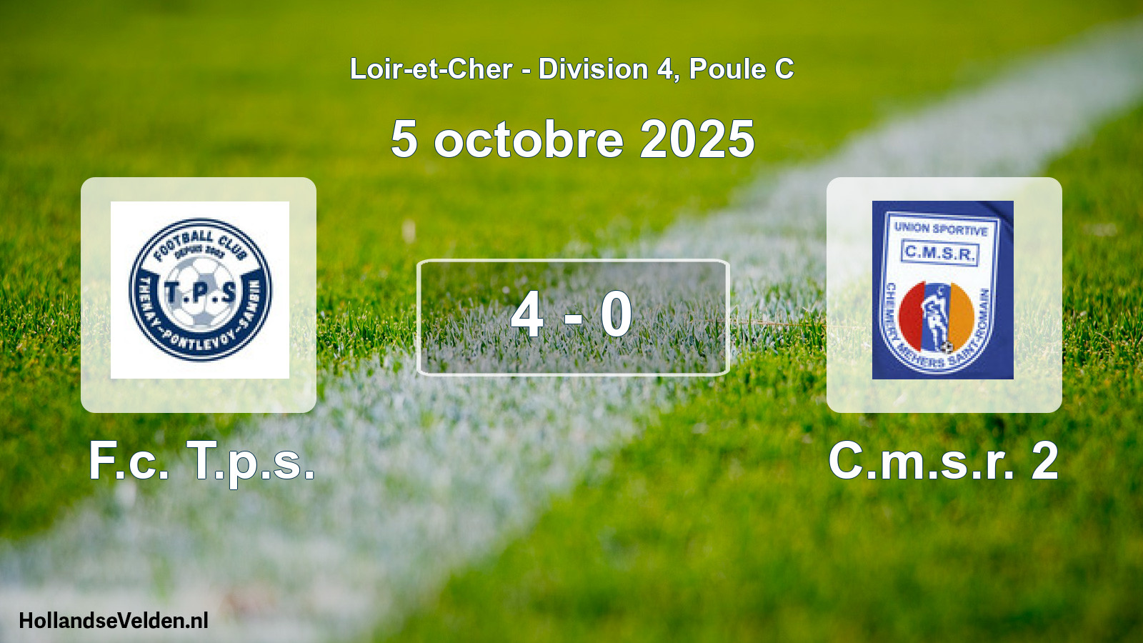 Total number of matches played: F.c. T.p.s. - C.m.s.r. 2 4 - 0 (5 October 2025)