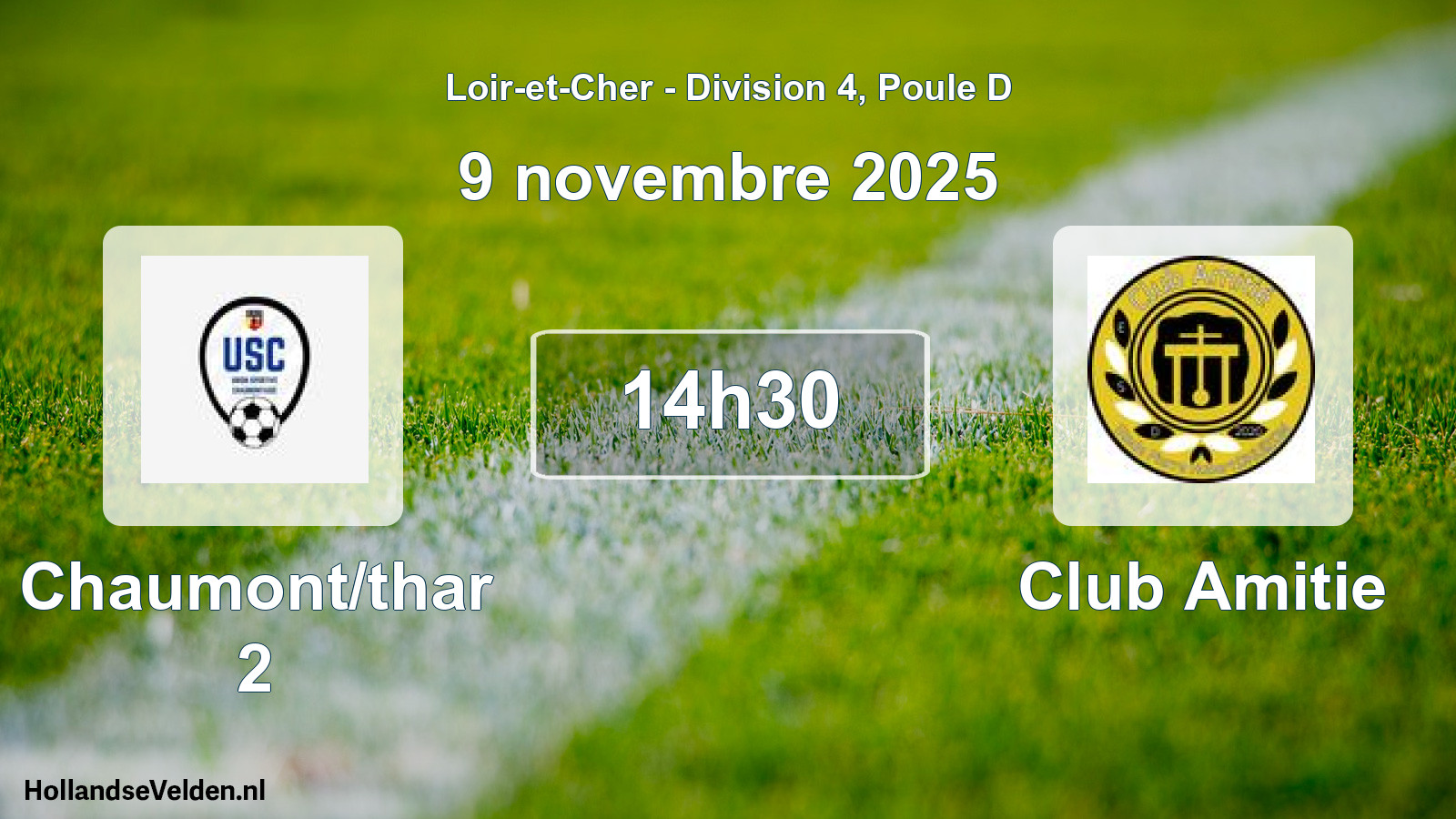 Geplande wedstrijd: Chaumont/thar 2 - Club Amitie (9 novembre 2025)