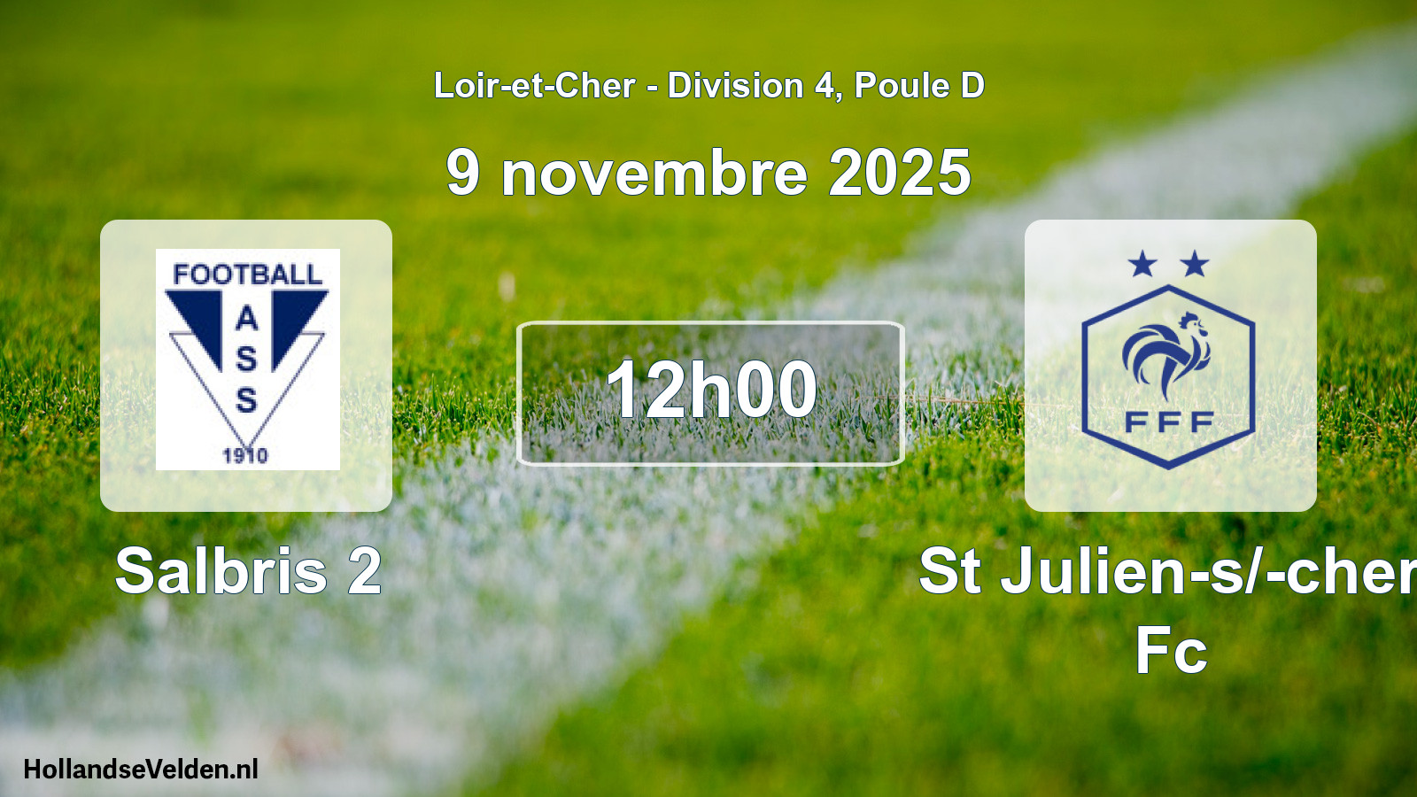 Geplande wedstrijd: Salbris 2 - St Julien-s/-cher Fc (9 november 2025)