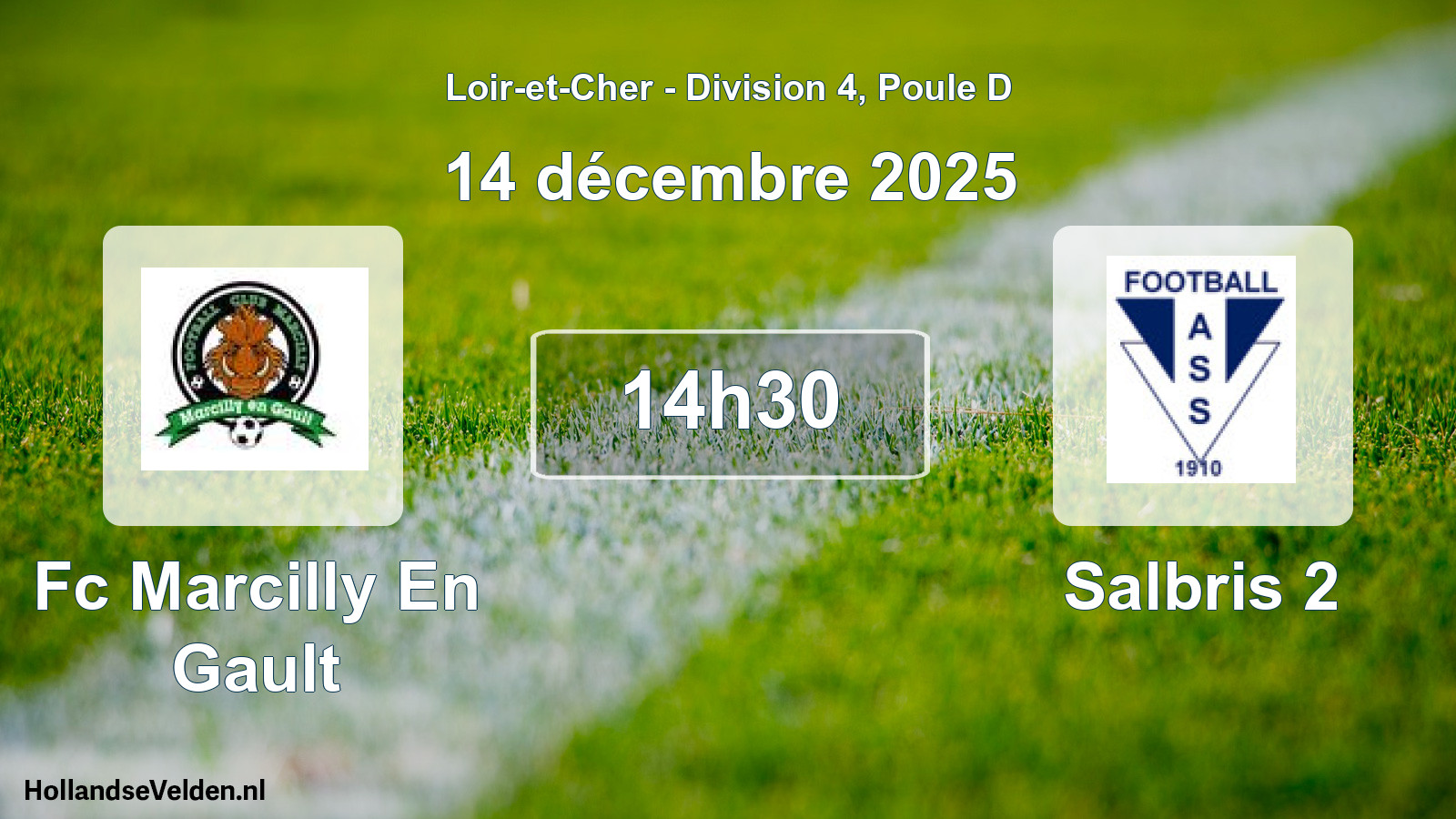 Scheduled Match: Fc Marcilly En Gault - Salbris 2 (14 December 2025)