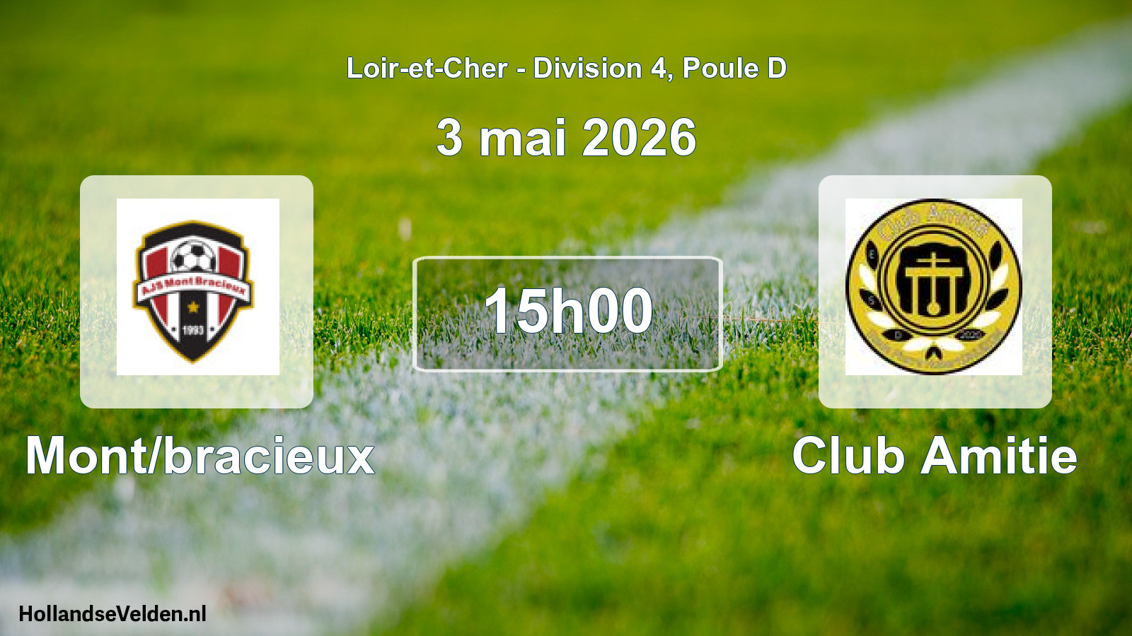 Scheduled Match: Mont/bracieux - Club Amitie (3 May 2026)