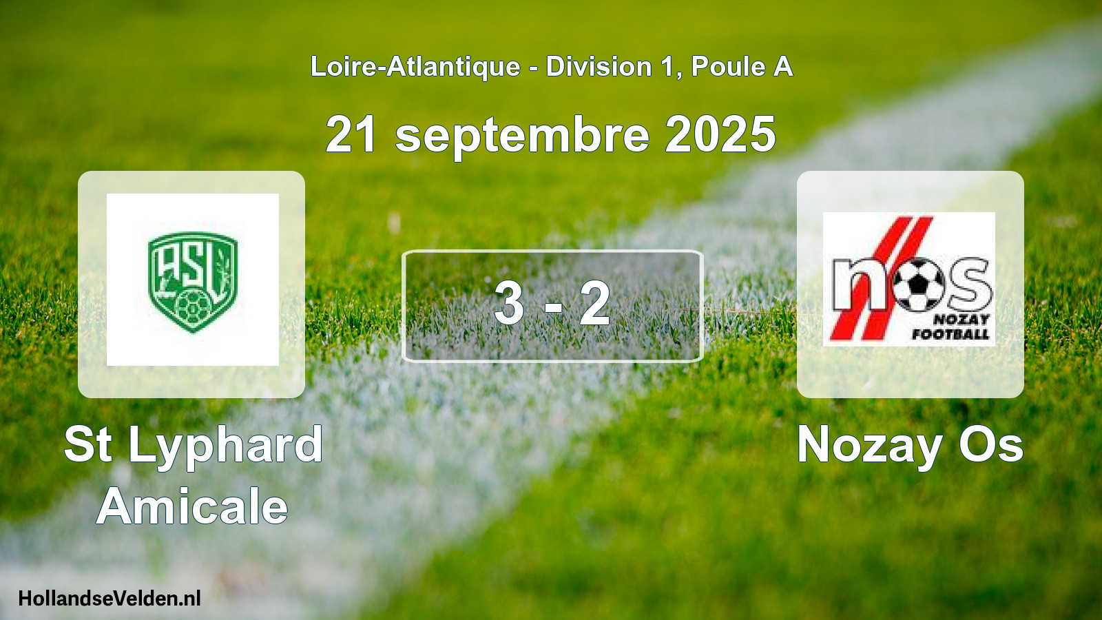 Gespeelde wedstrijd: St Lyphard Amicale - Nozay Os 3 - 2 (21 septembre 2025)