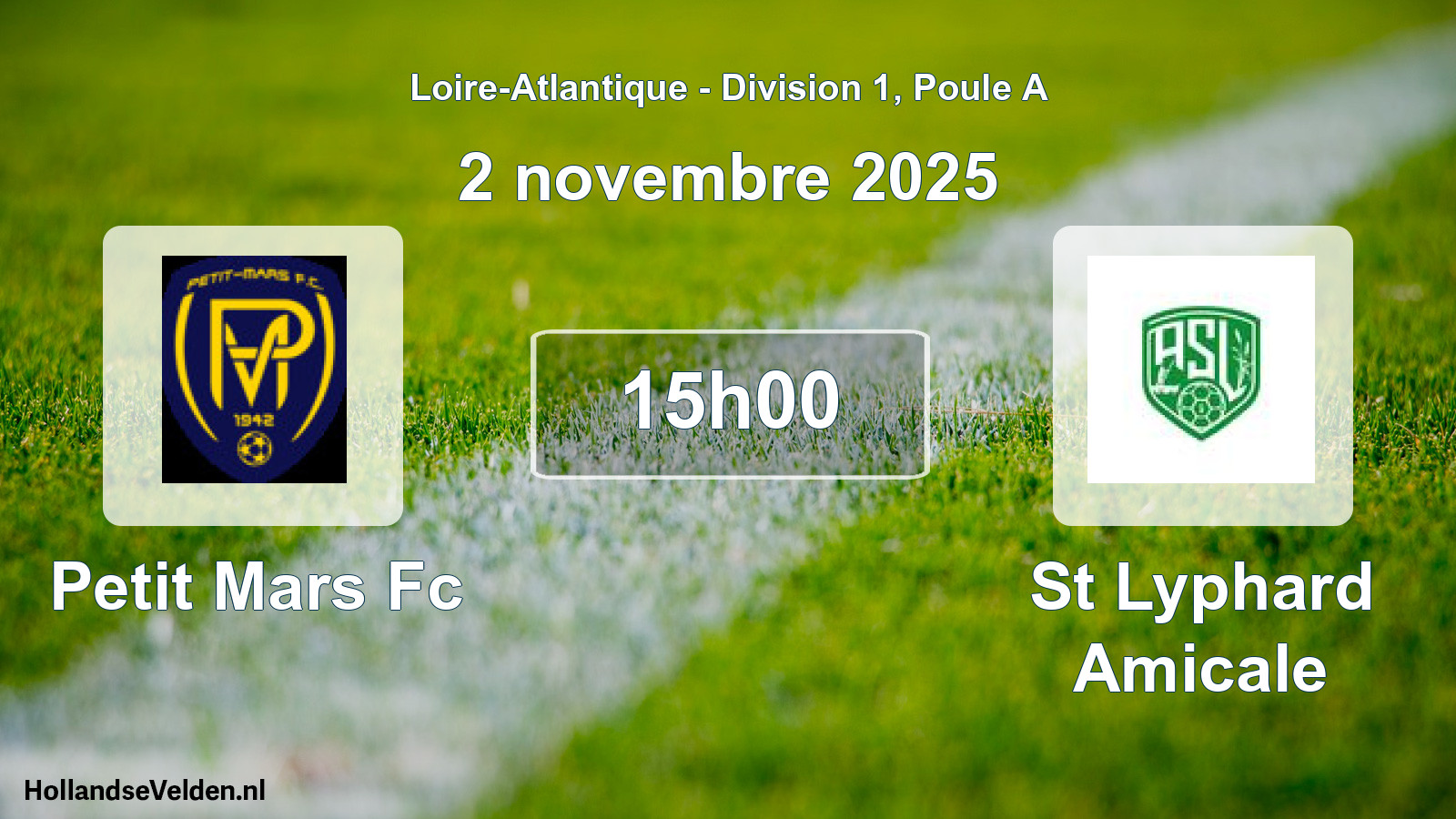Scheduled Match: Petit Mars Fc - St Lyphard Amicale (2 November 2025)