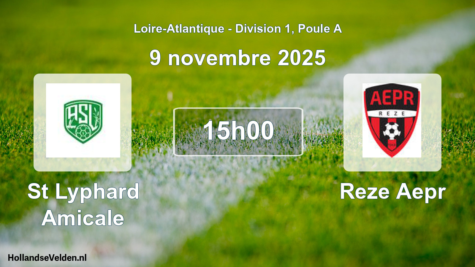 Geplande wedstrijd: St Lyphard Amicale - Reze Aepr (9 novembre 2025)