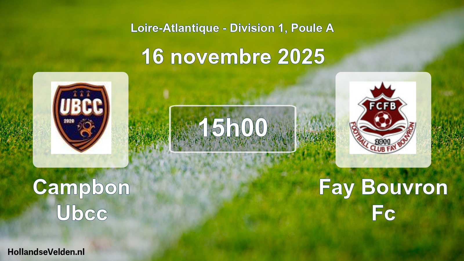 Geplande wedstrijd: Campbon Ubcc - Fay Bouvron Fc (16 novembre 2025)