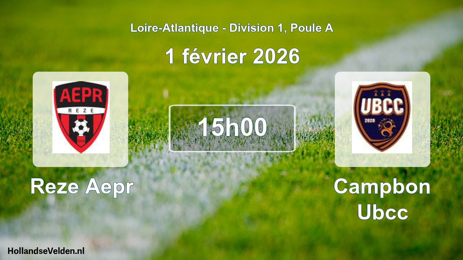 Geplande wedstrijd: Reze Aepr - Campbon Ubcc (1 février 2026)