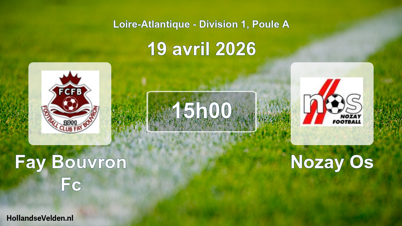 Geplande wedstrijd: Fay Bouvron Fc - Nozay Os (19 april 2026)