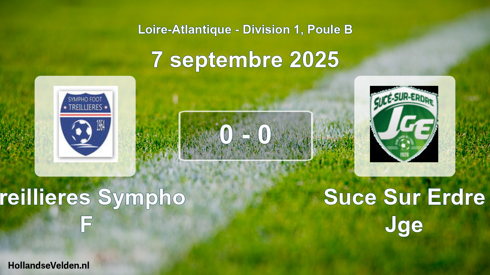 Gespeelde wedstrijd: Treillieres Sympho F - Suce Sur Erdre Jge 0 - 0 (7 septembre 2025)