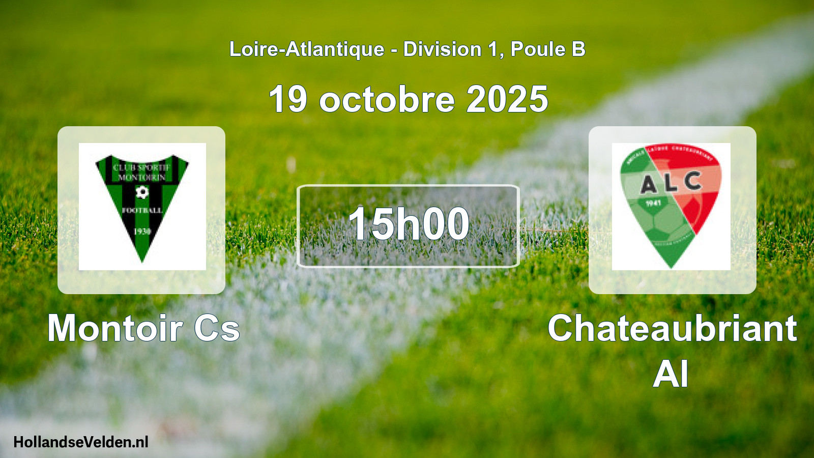 Geplande wedstrijd: Montoir Cs - Chateaubriant Al (19 octobre 2025)
