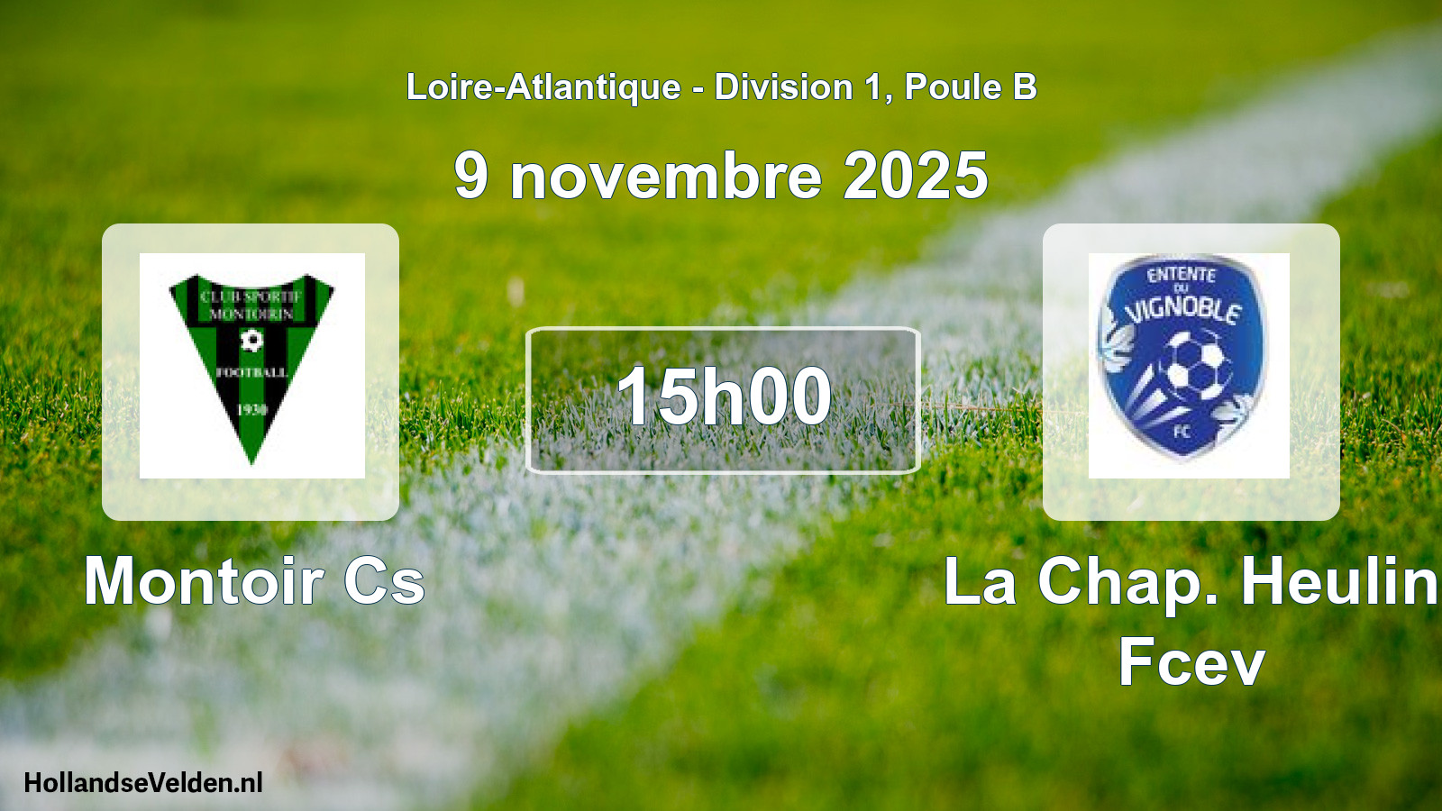 Scheduled Match: Montoir Cs - La Chap. Heulin Fcev (9 November 2025)