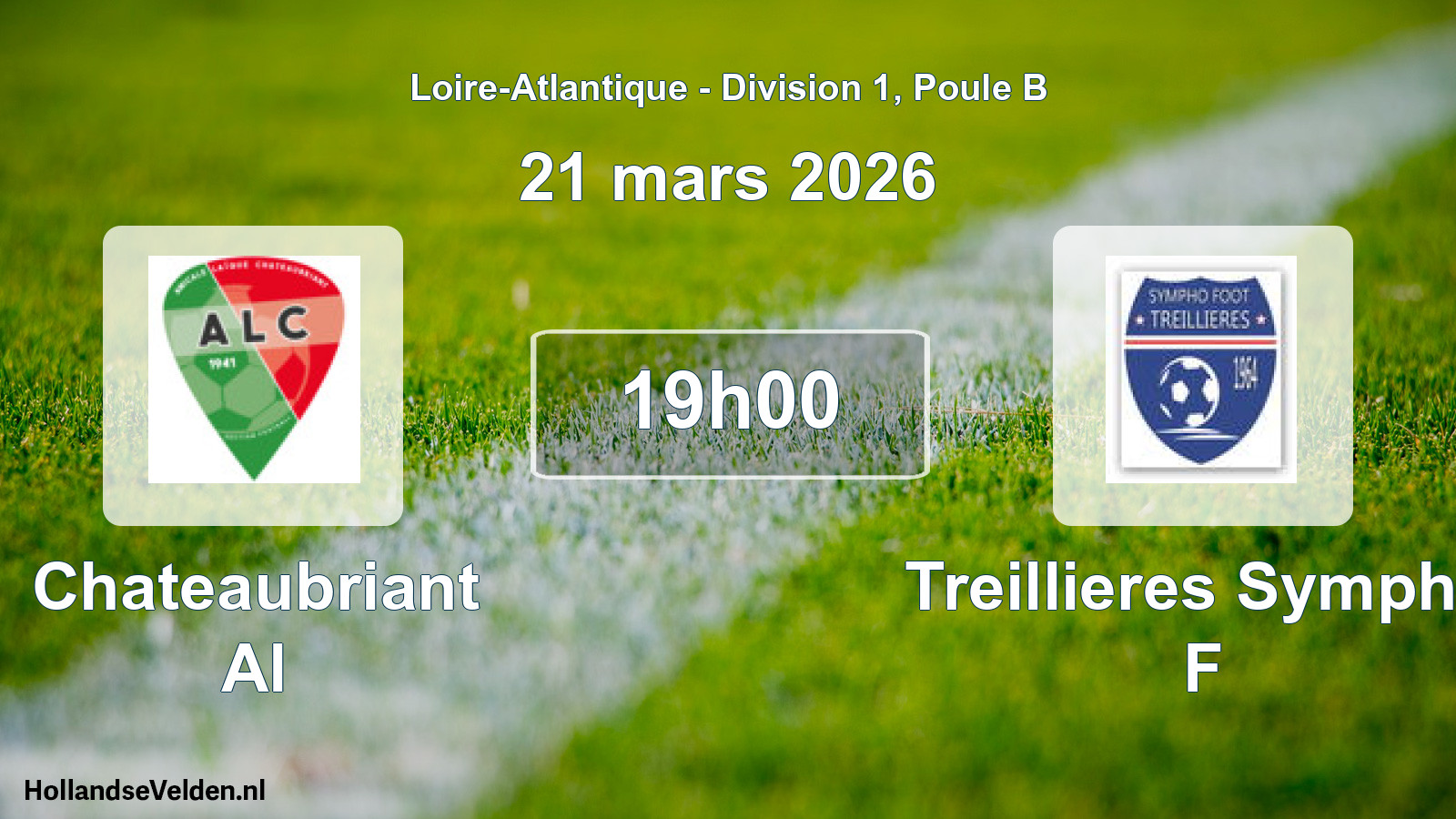 Geplande wedstrijd: Chateaubriant Al - Treillieres Sympho F (21 mars 2026)
