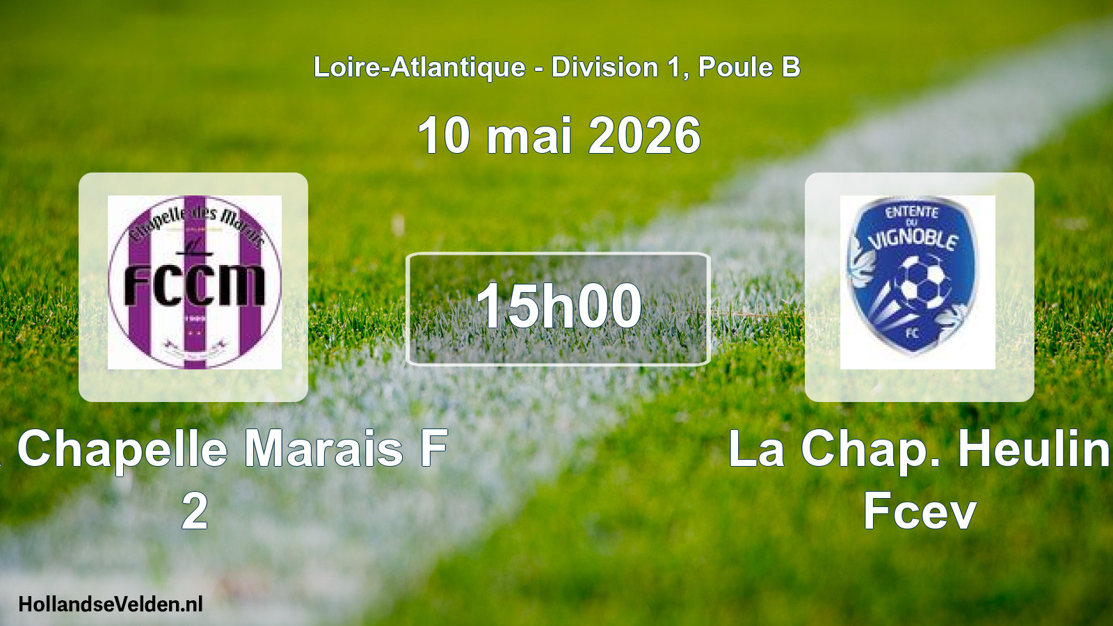 Scheduled Match: La Chapelle Marais F 2 - La Chap. Heulin Fcev (10 May 2026)