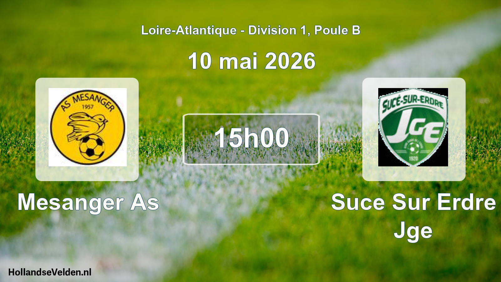 Scheduled Match: Mesanger As - Suce Sur Erdre Jge (10 May 2026)