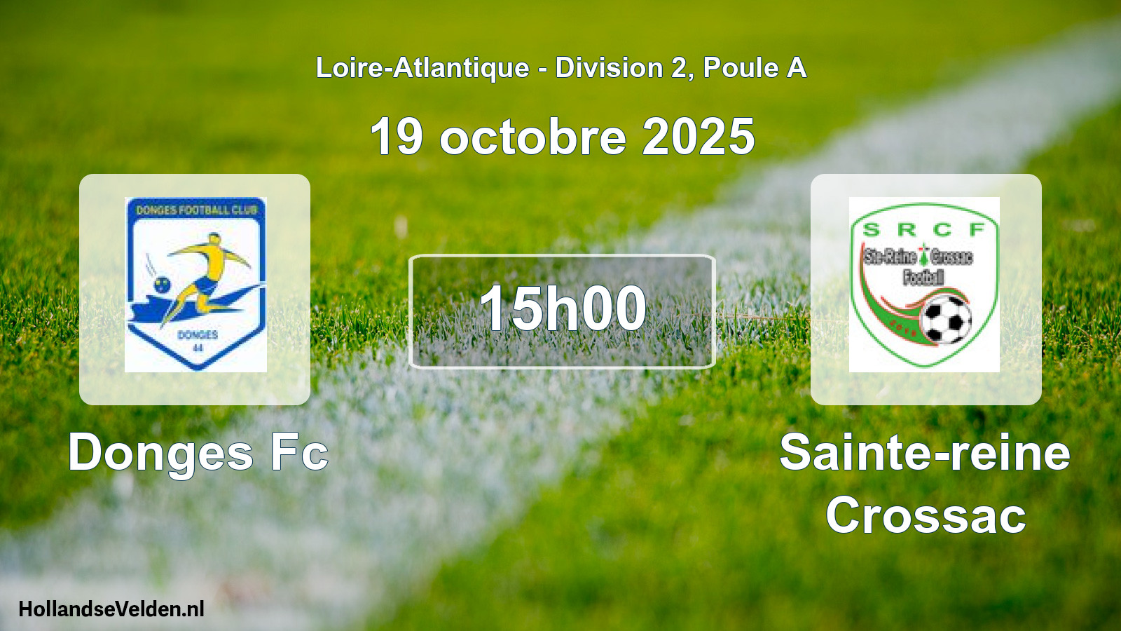 Geplande wedstrijd: Donges Fc - Sainte-reine Crossac (19 oktober 2025)