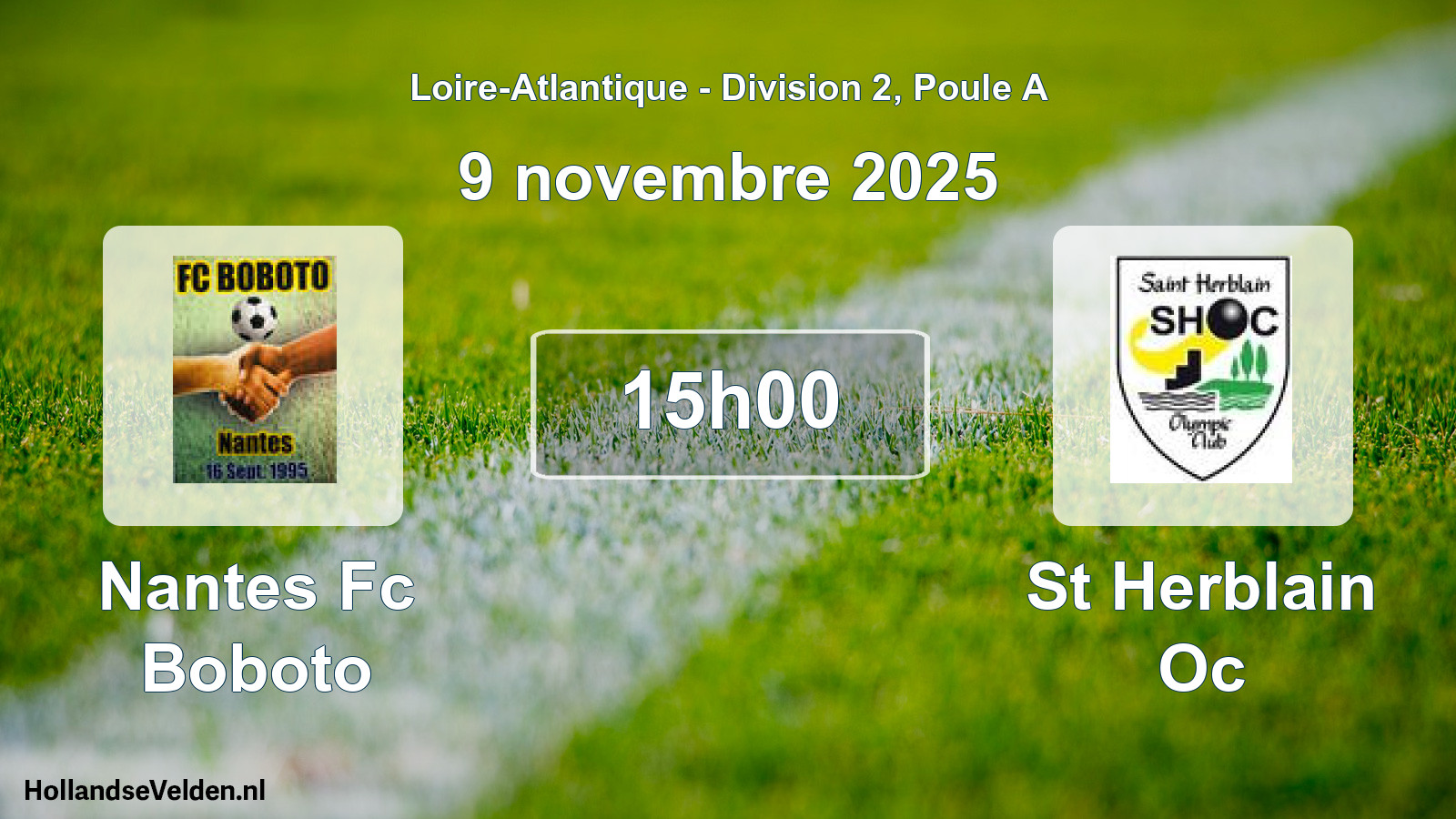 Geplande wedstrijd: Nantes Fc Boboto - St Herblain Oc (9 novembre 2025)